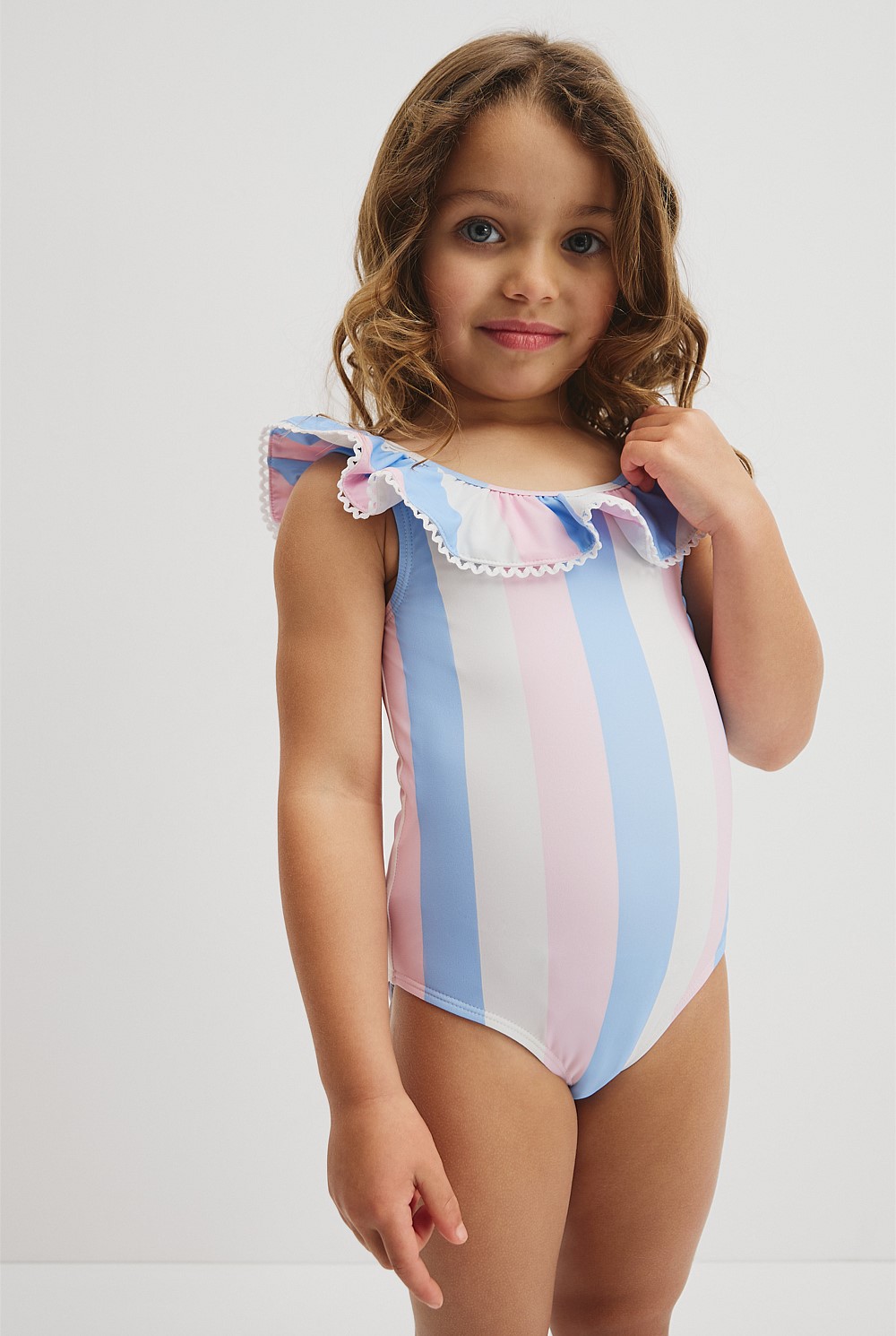 Sleeveless Frill Swimsuit
