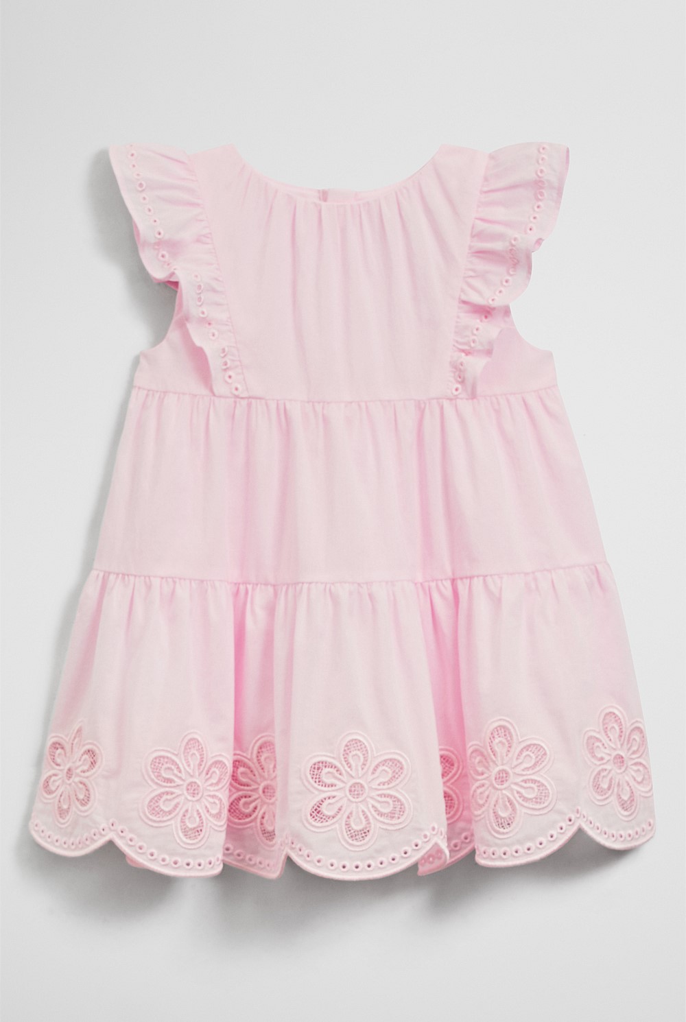 Sleeveless Scallop Frill Dress