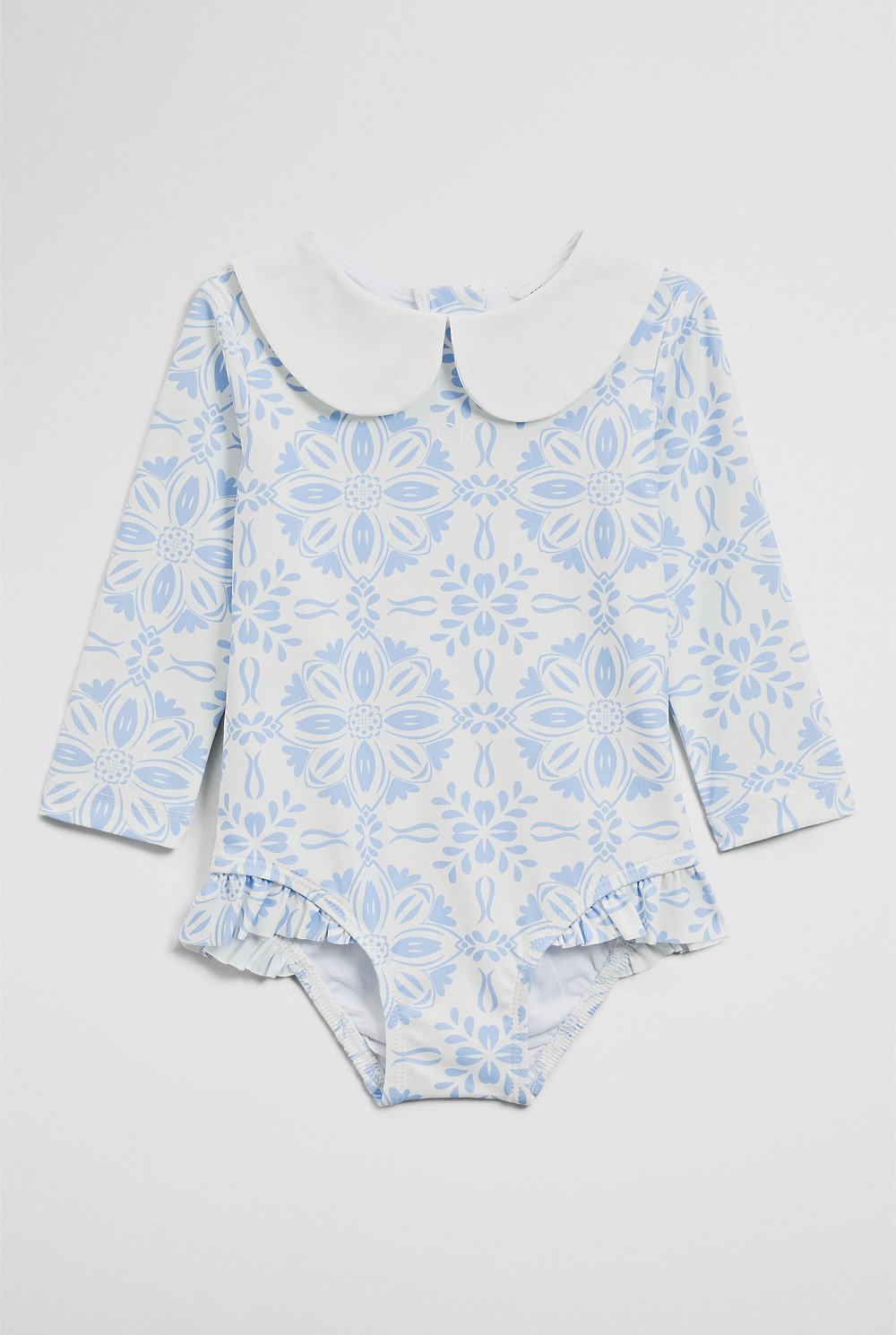 Long Sleeve Spot One Piece Swimsuit