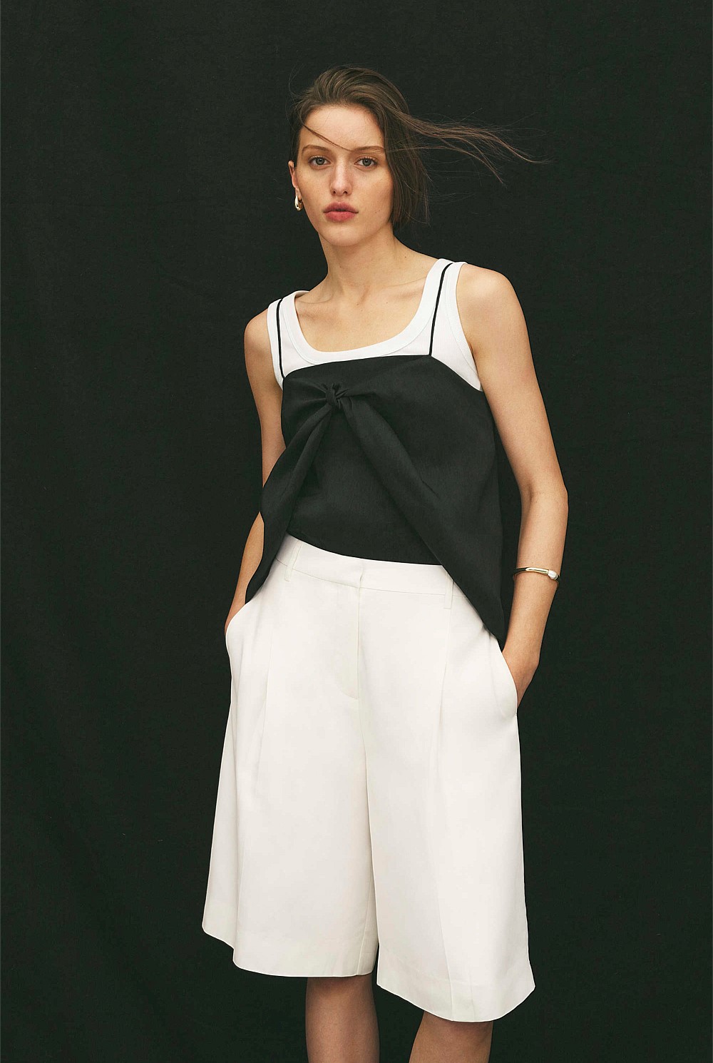 Crepe Bermuda Short