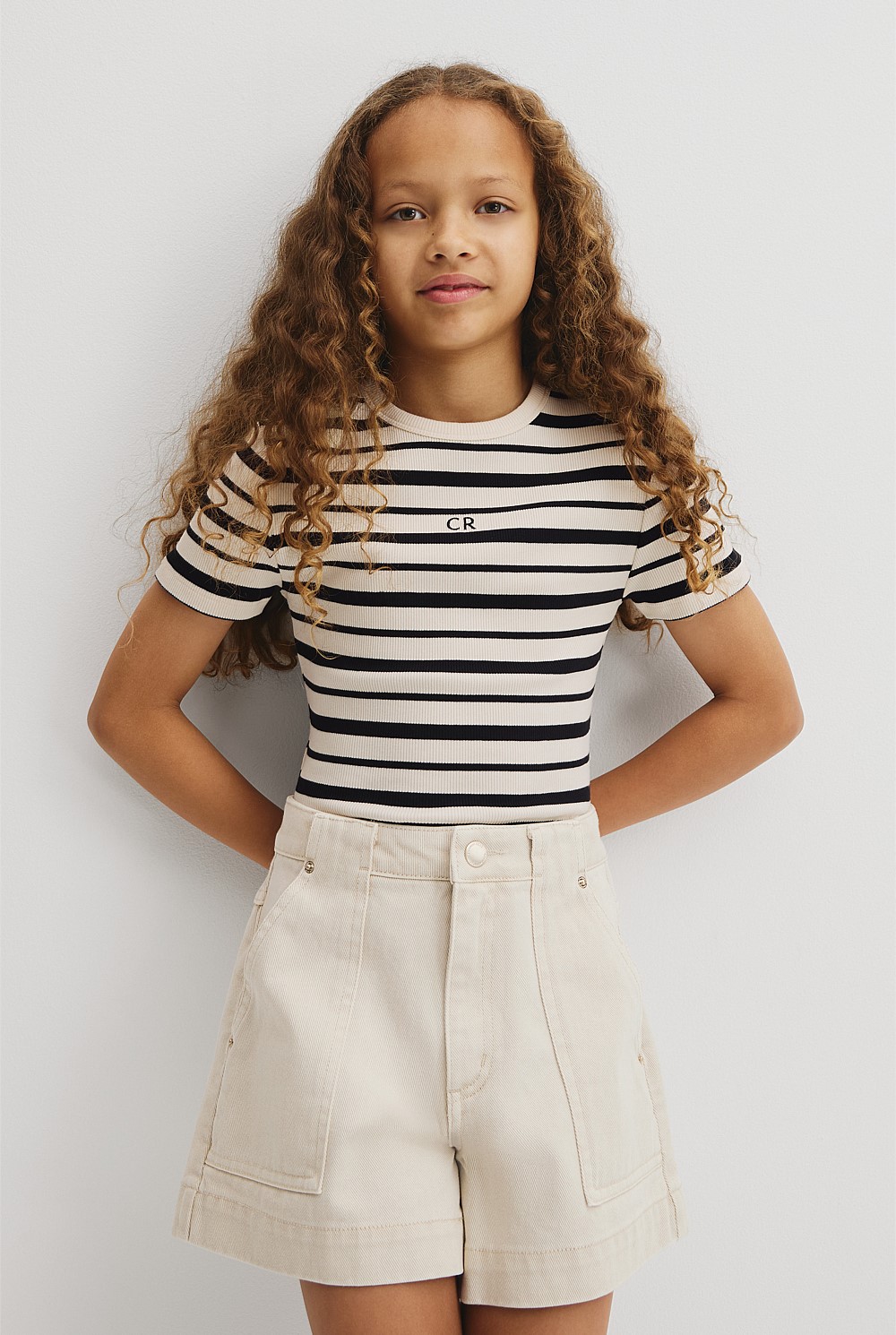 Teen Short Sleeve Rib T-Shirt