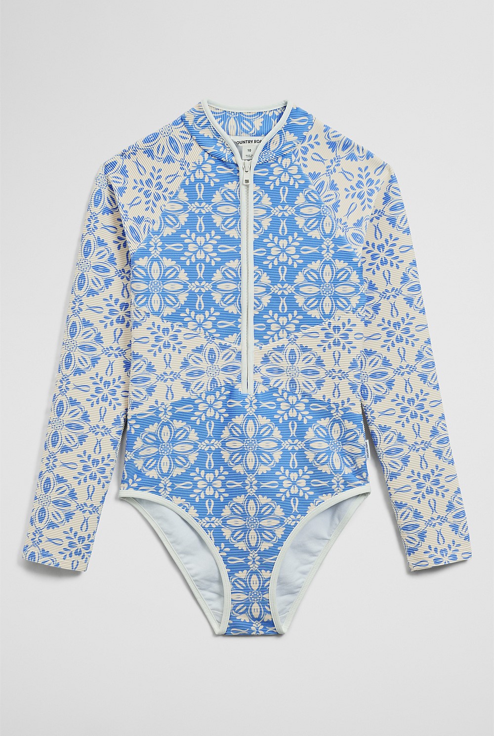 Teen Long Sleeve Floral Swimsuit