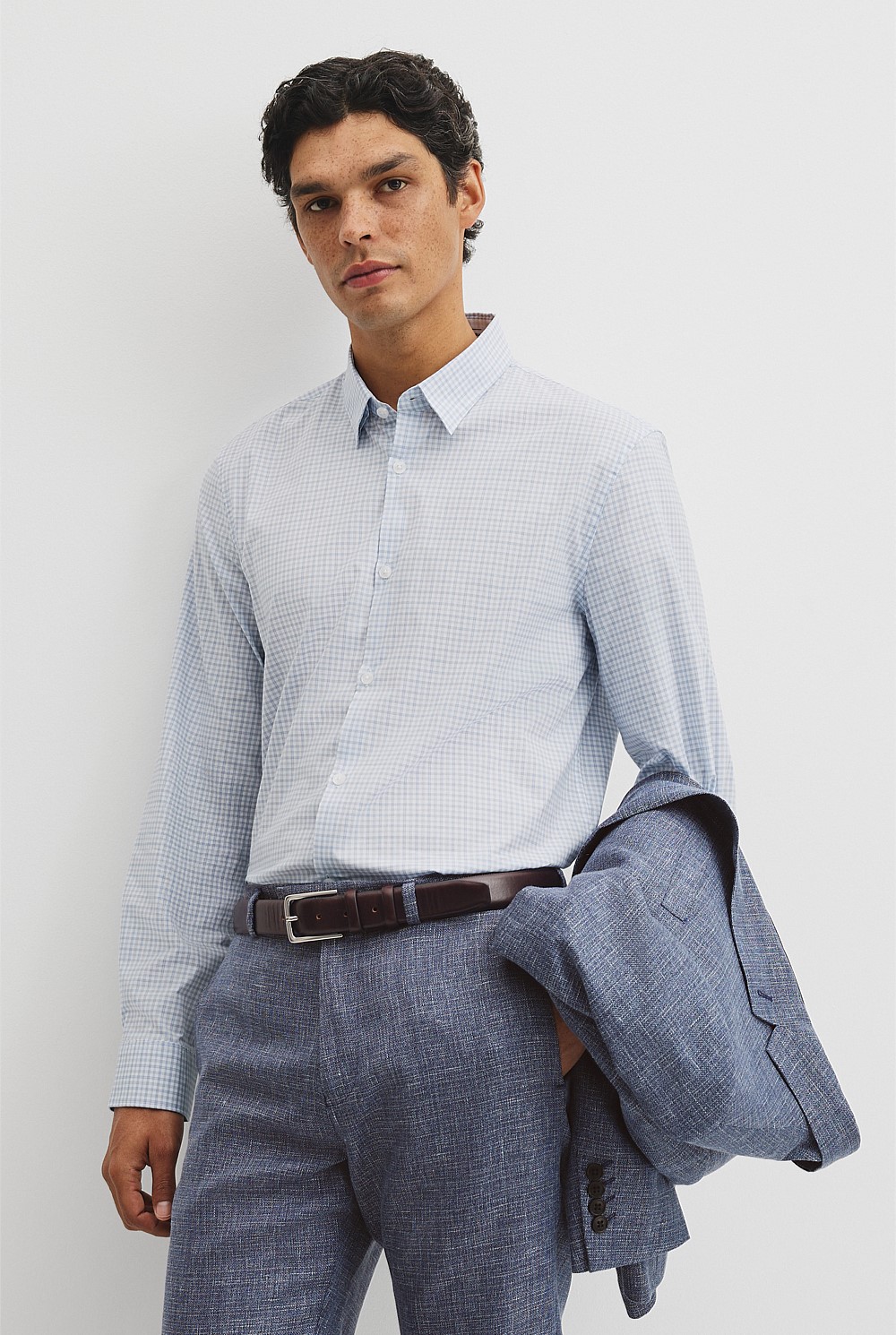 Slim Fit Cut & Sew Check Shirt