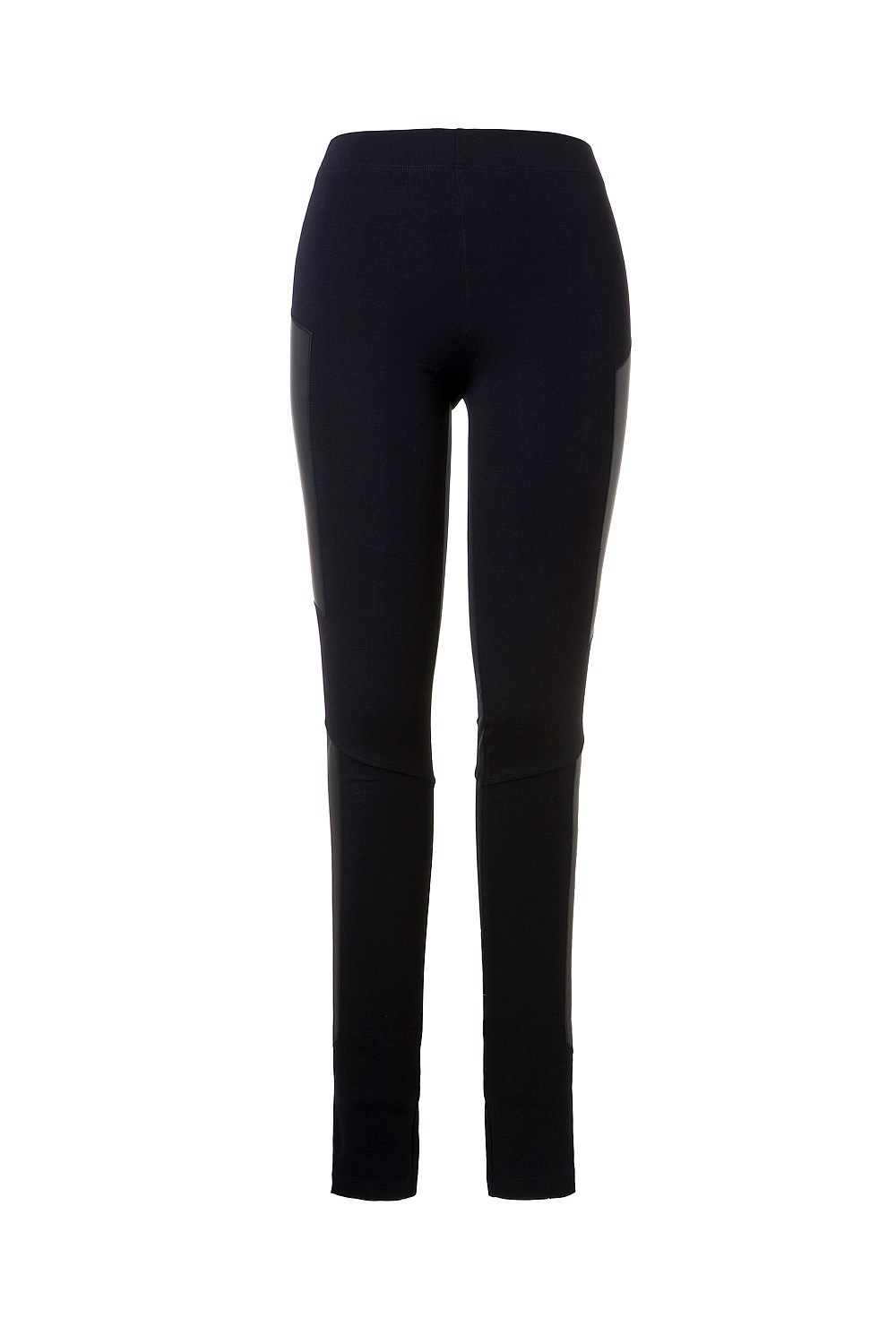 Leather Panelled Ponte Pant