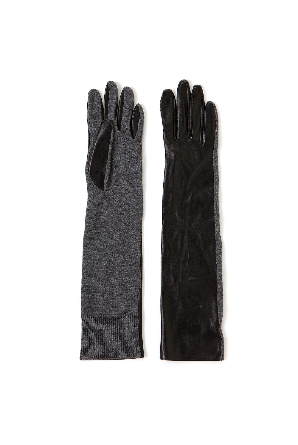 Leather Knit Gloves
