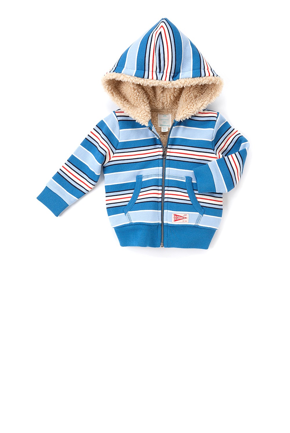 Faux Fur Stripe Sweat