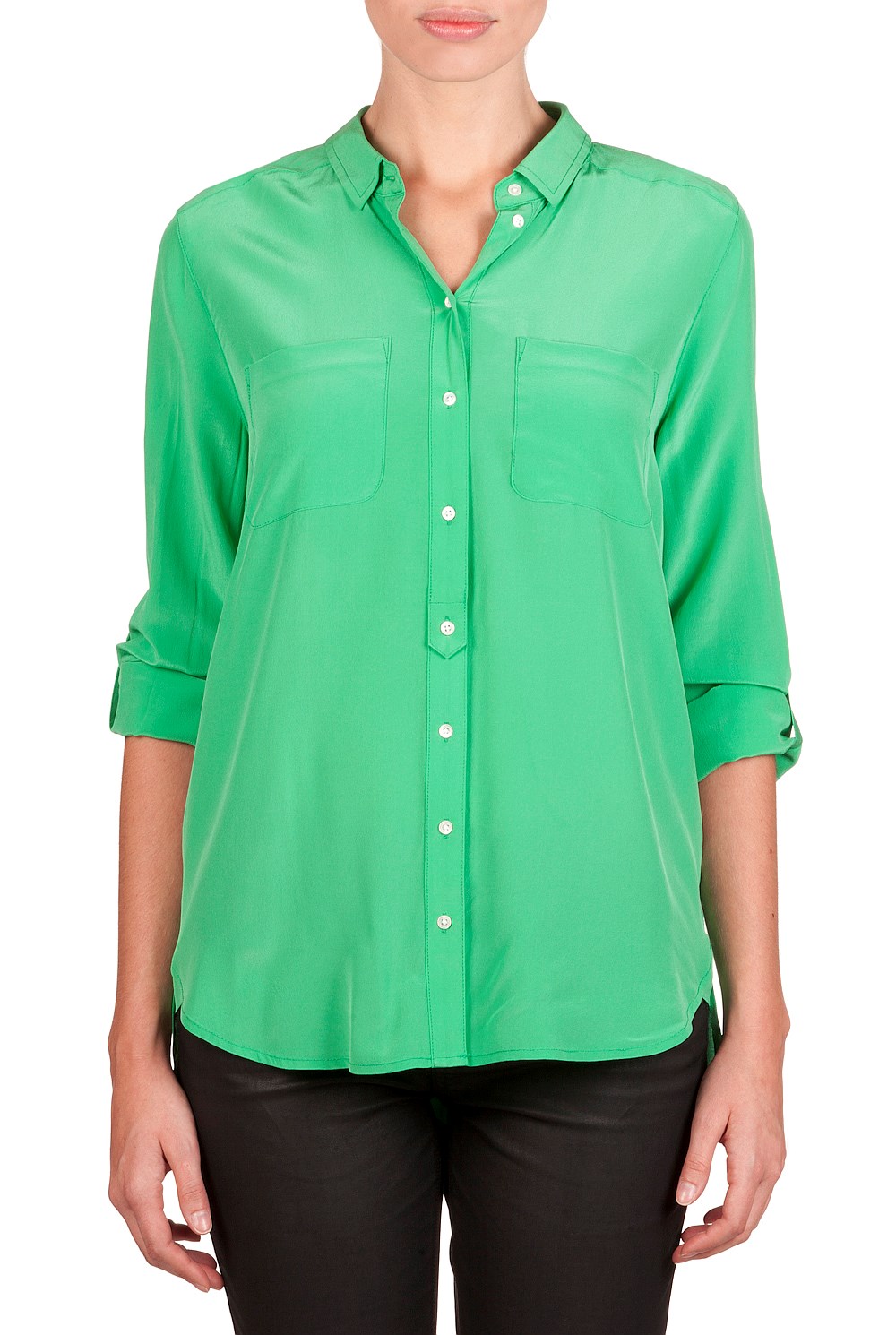 Washed Silk Pocket Shirt