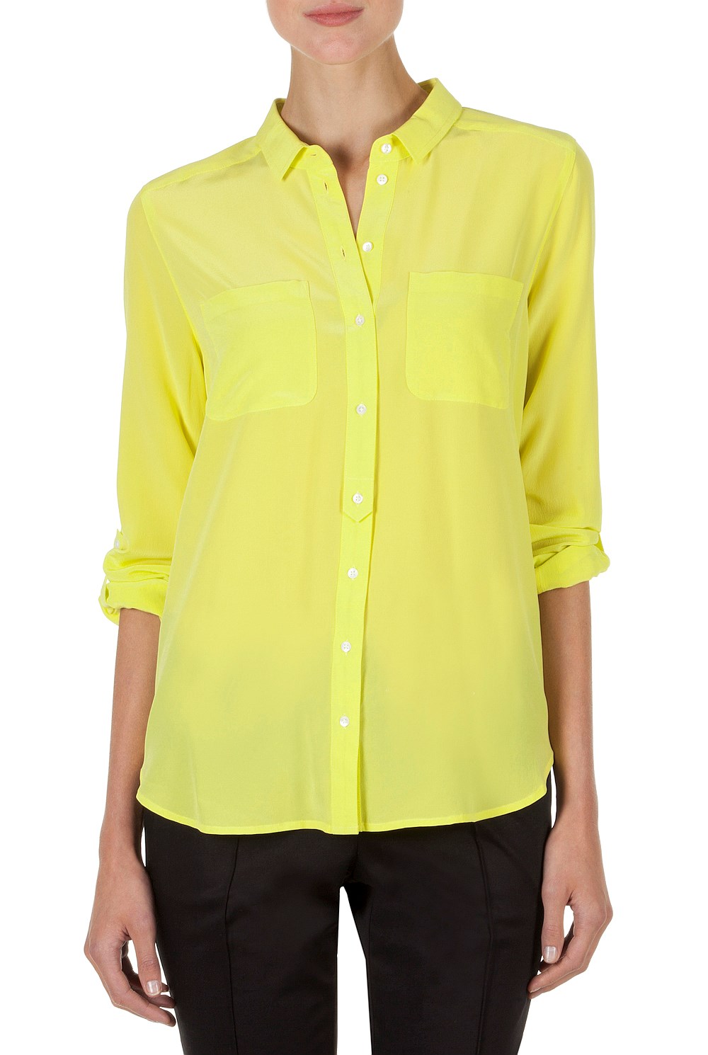 Washed Silk Pocket Shirt