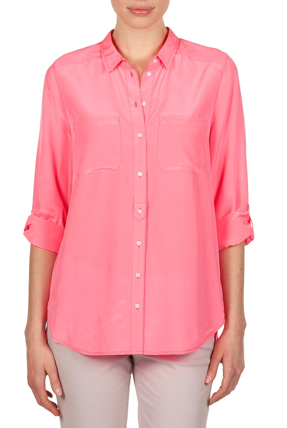 Washed Silk Pocket Shirt