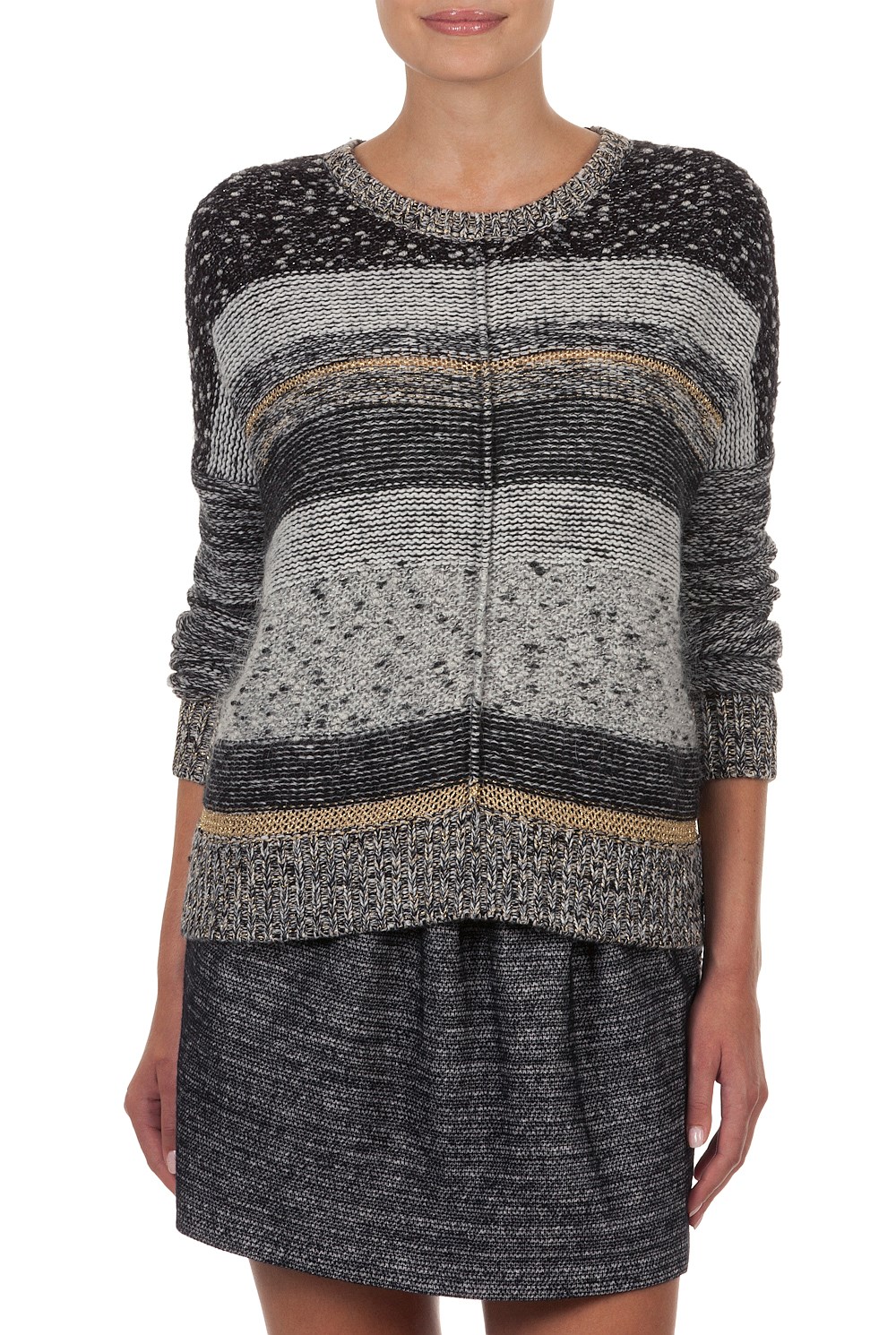 Stripe Speckle Knit