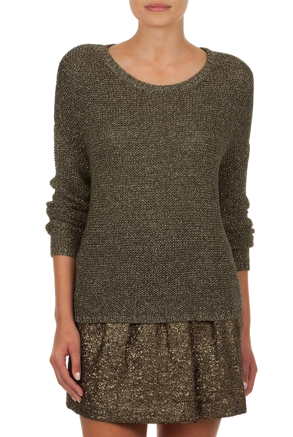 Metallic Boxy Knit