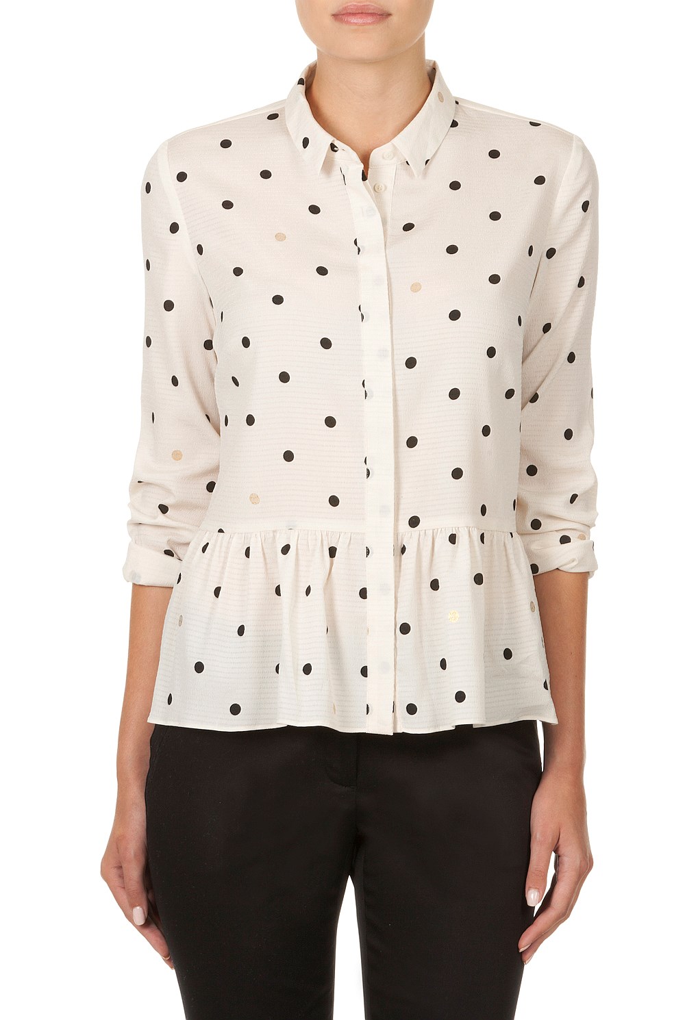 Foil Spot Print Shirt