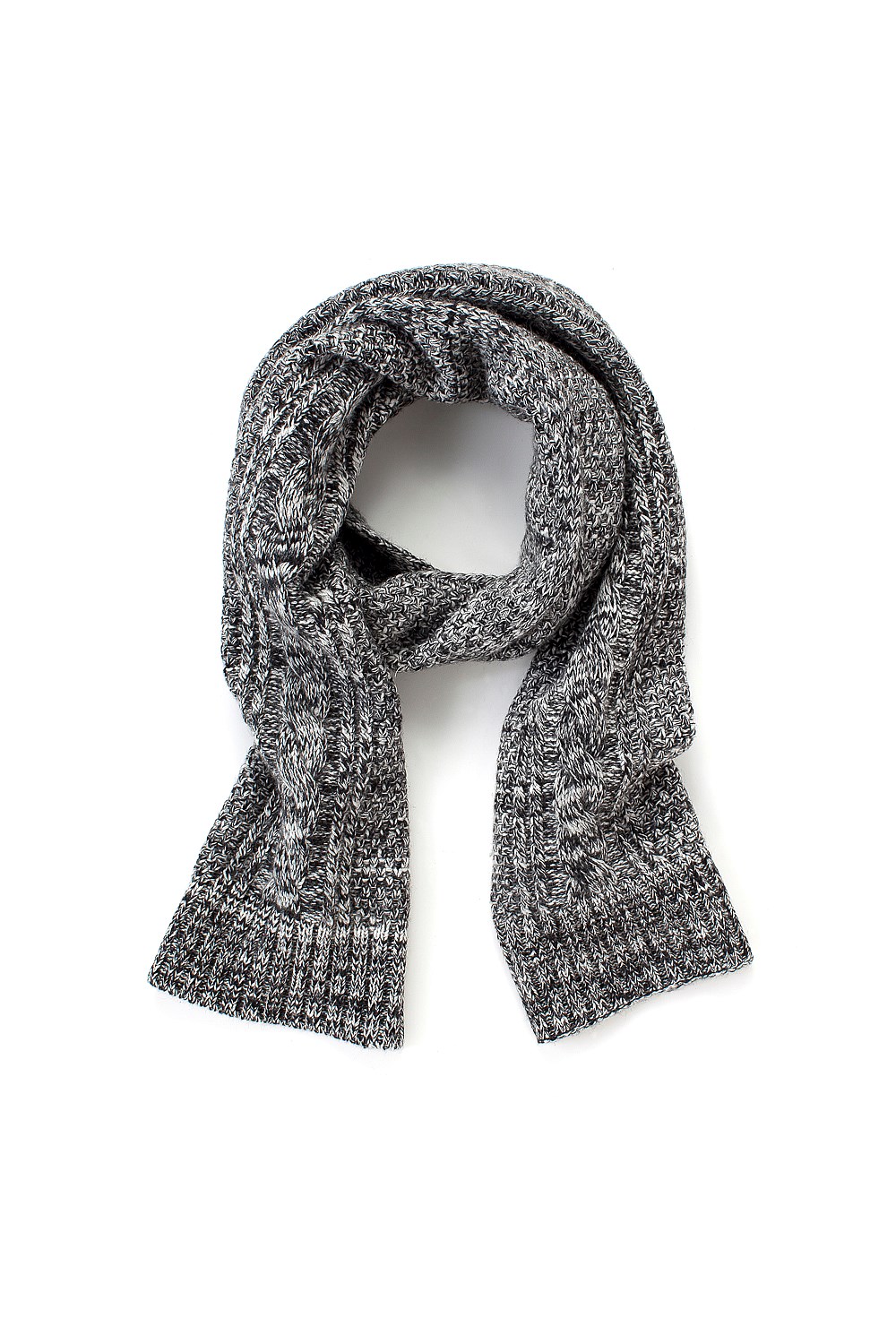 Flecked Cable Scarf