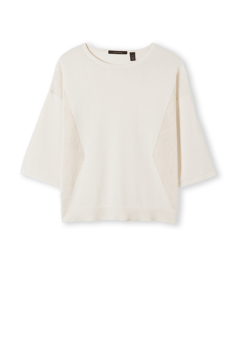 Mesh Kimono Sleeve Knit