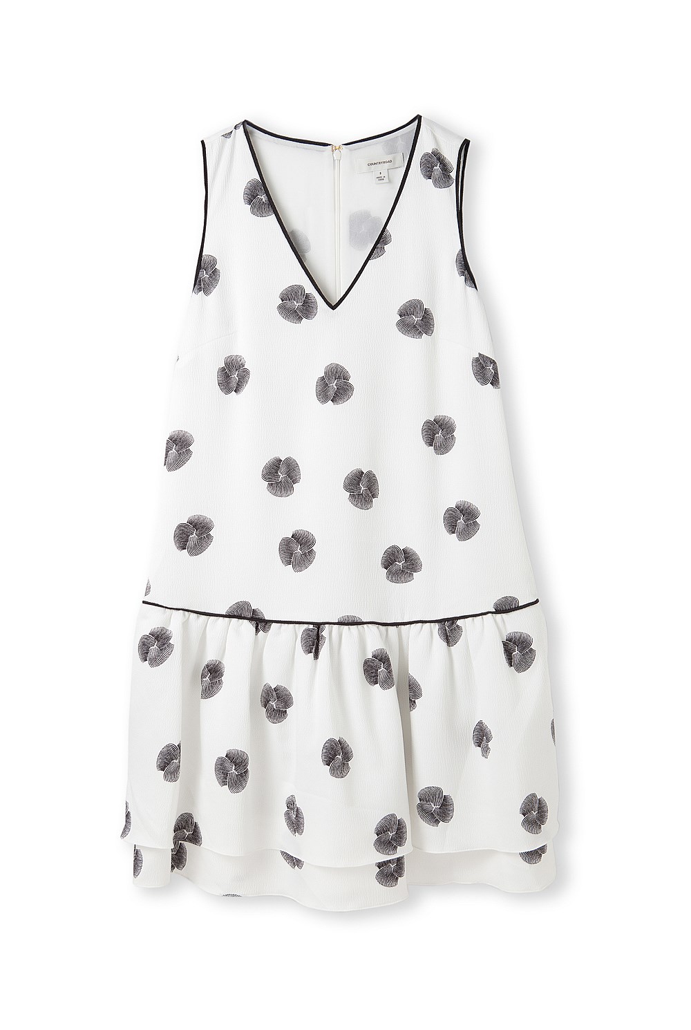 Tiered Knot Print Dress