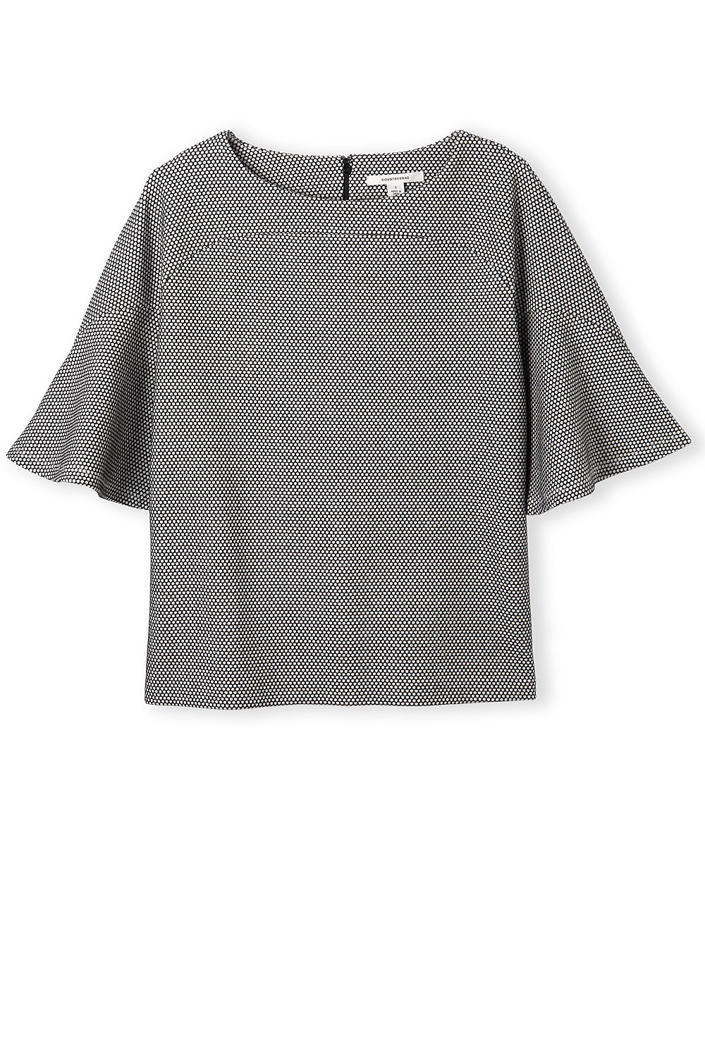Jacquard Bell Sleeve T-Shirt