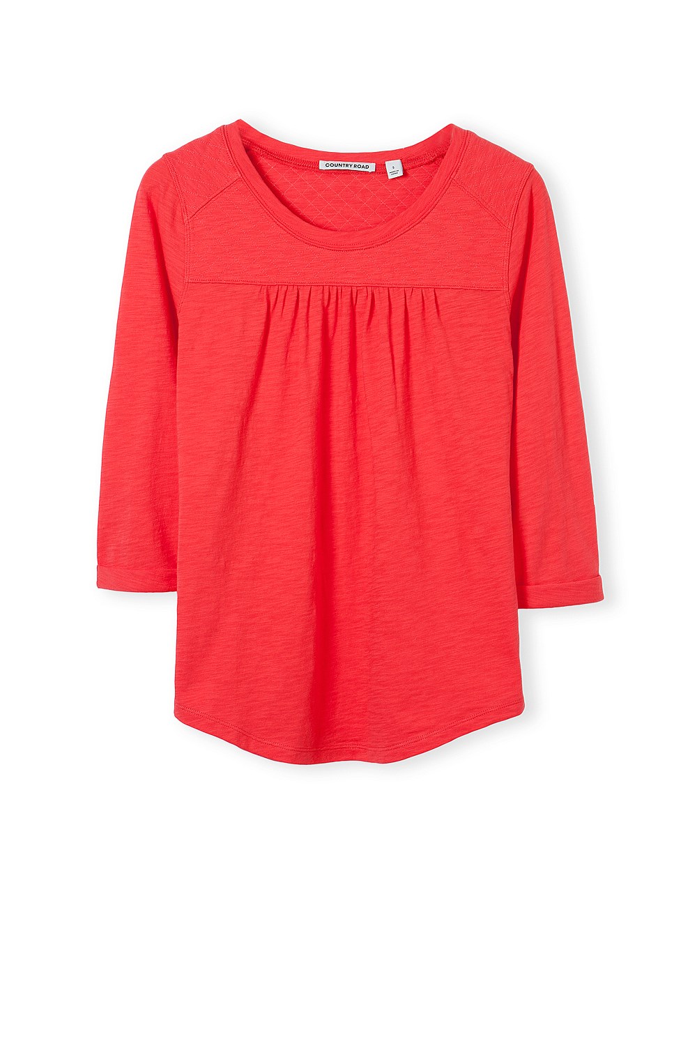 Quilted Shoulder T-Shirt