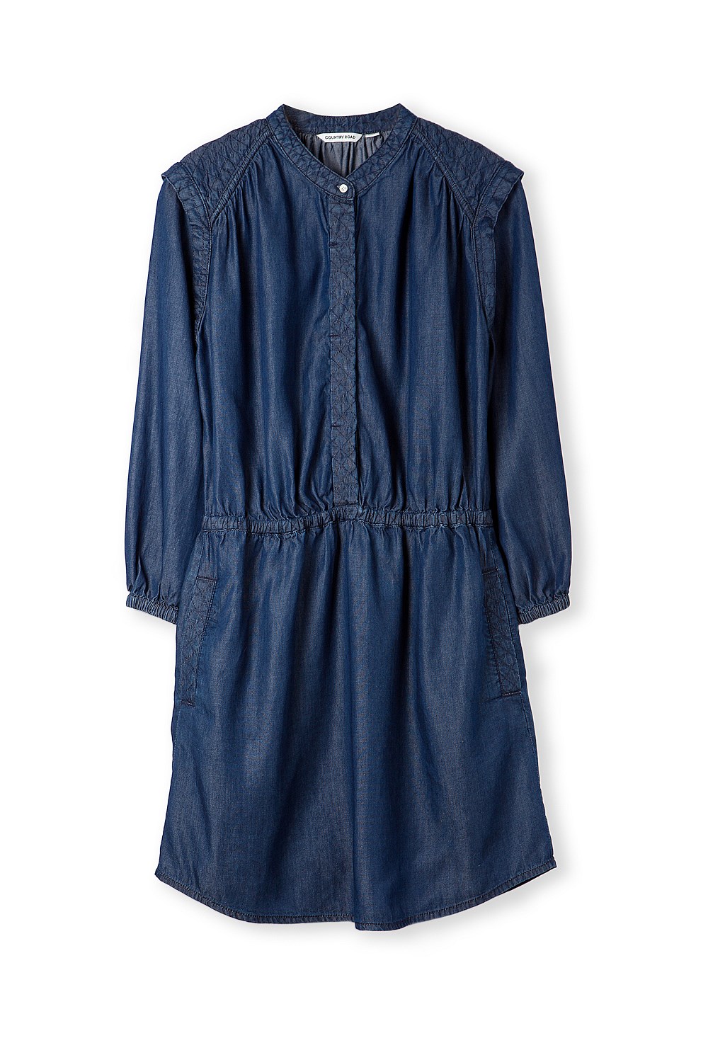 Chambray Quilted Dress