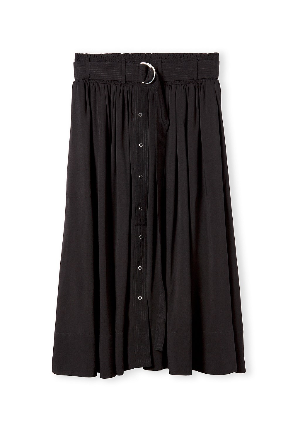 Snap Through Midi Skirt