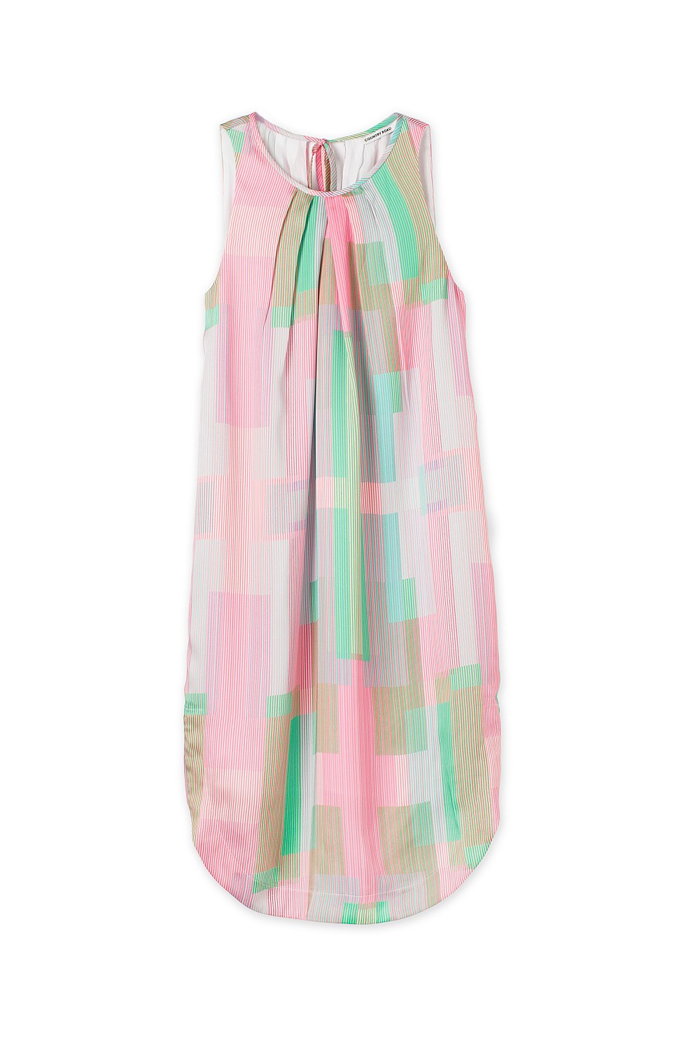 Linear Print Shift Dress