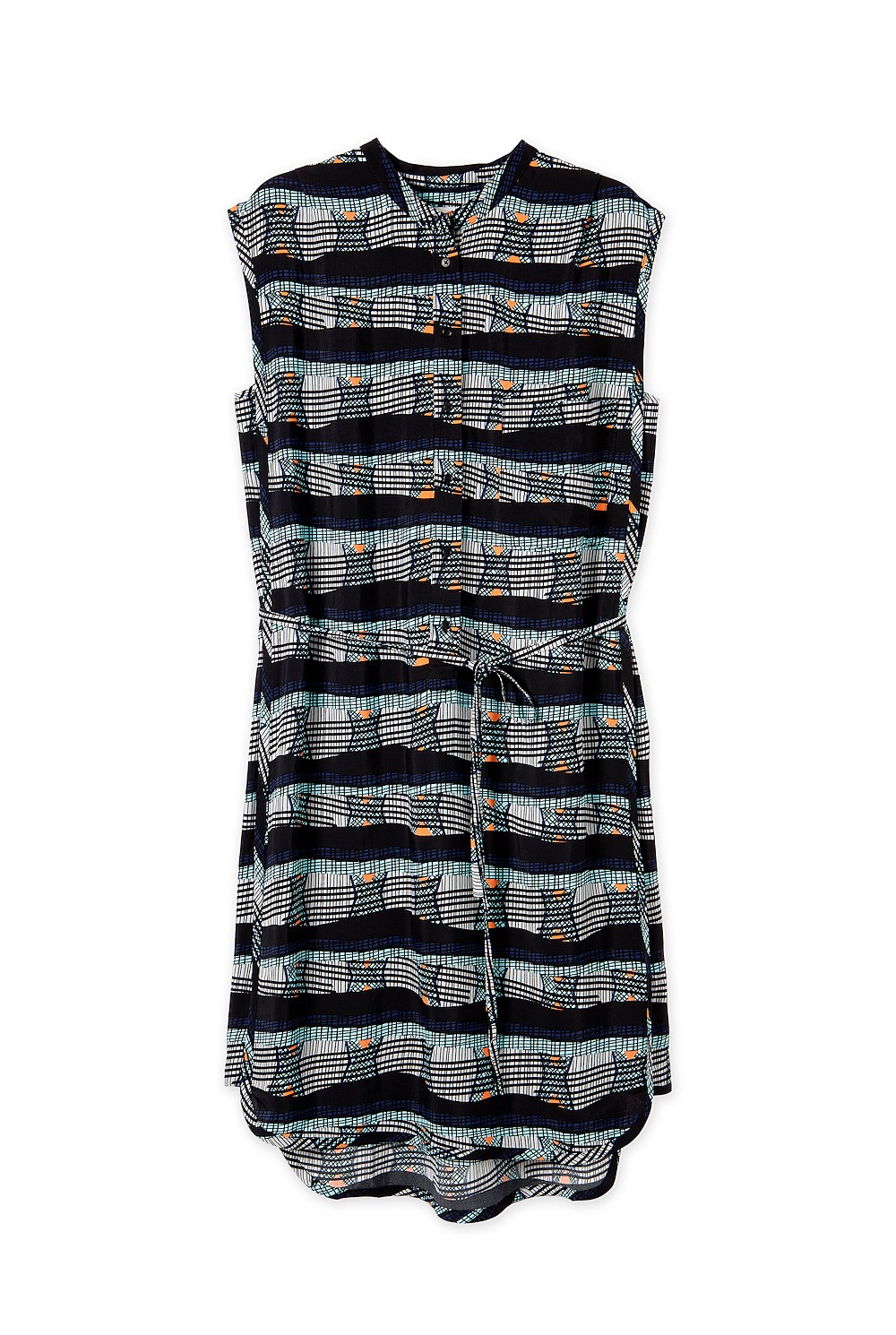 Tribal Print Shirt Dress