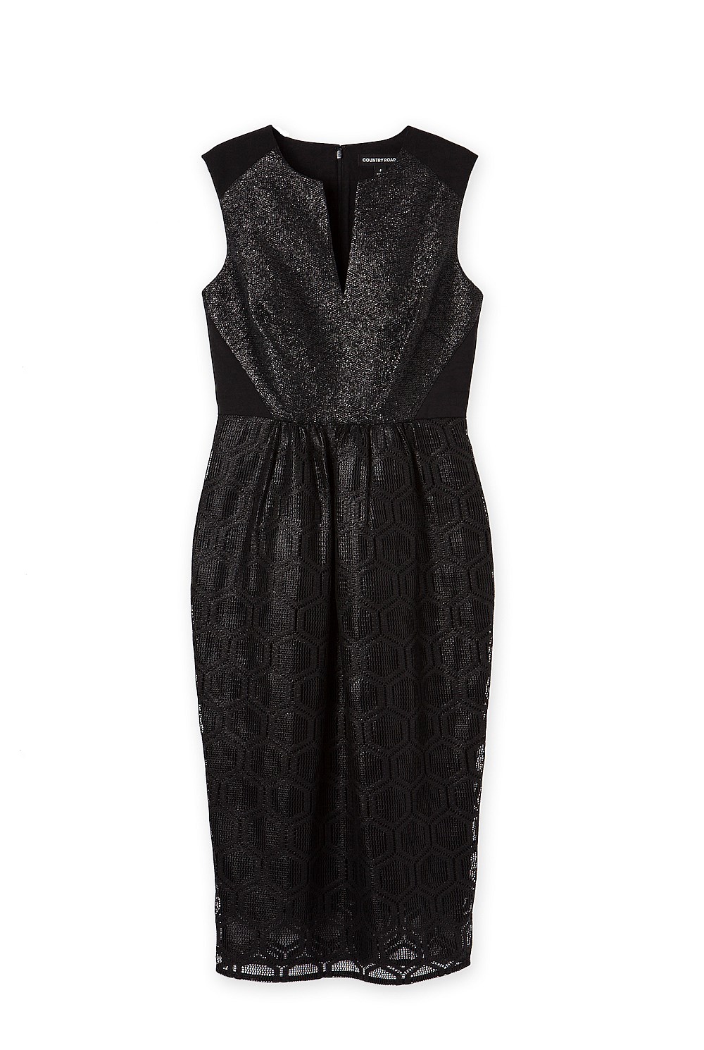 Rafia Spliced Dress