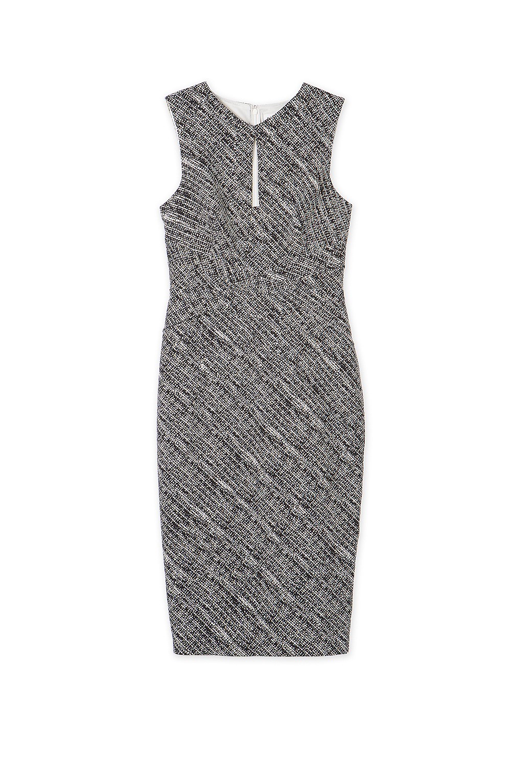 Textured Print Dress