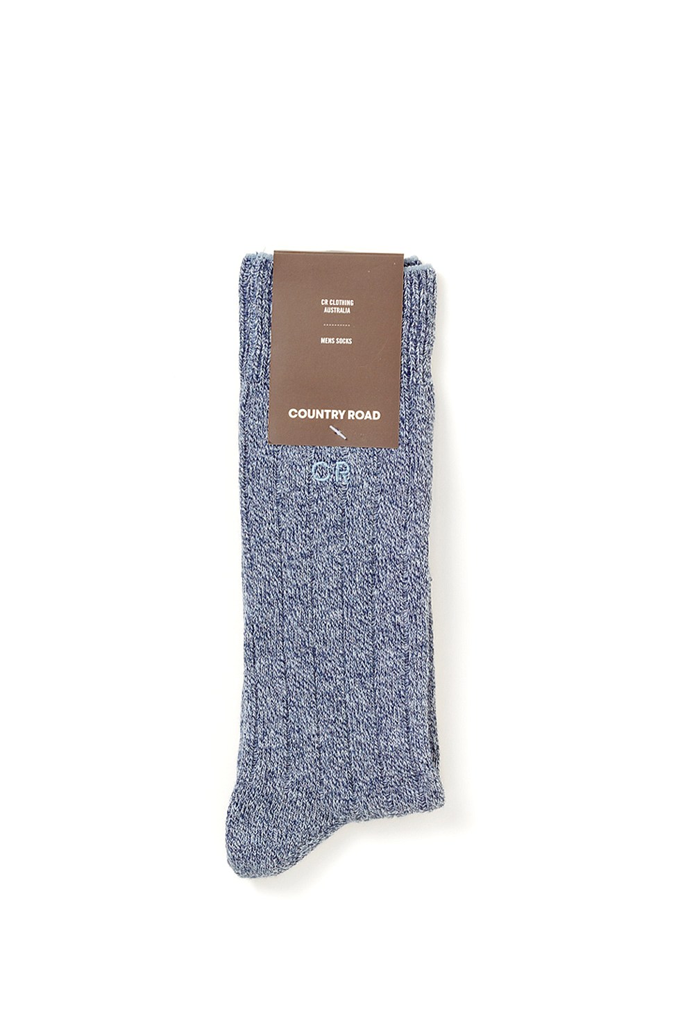 Textured Rib Crew Socks