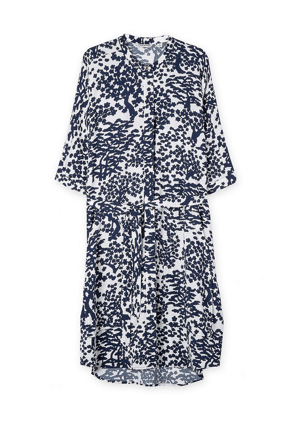 Abstract Print Shirt Dress