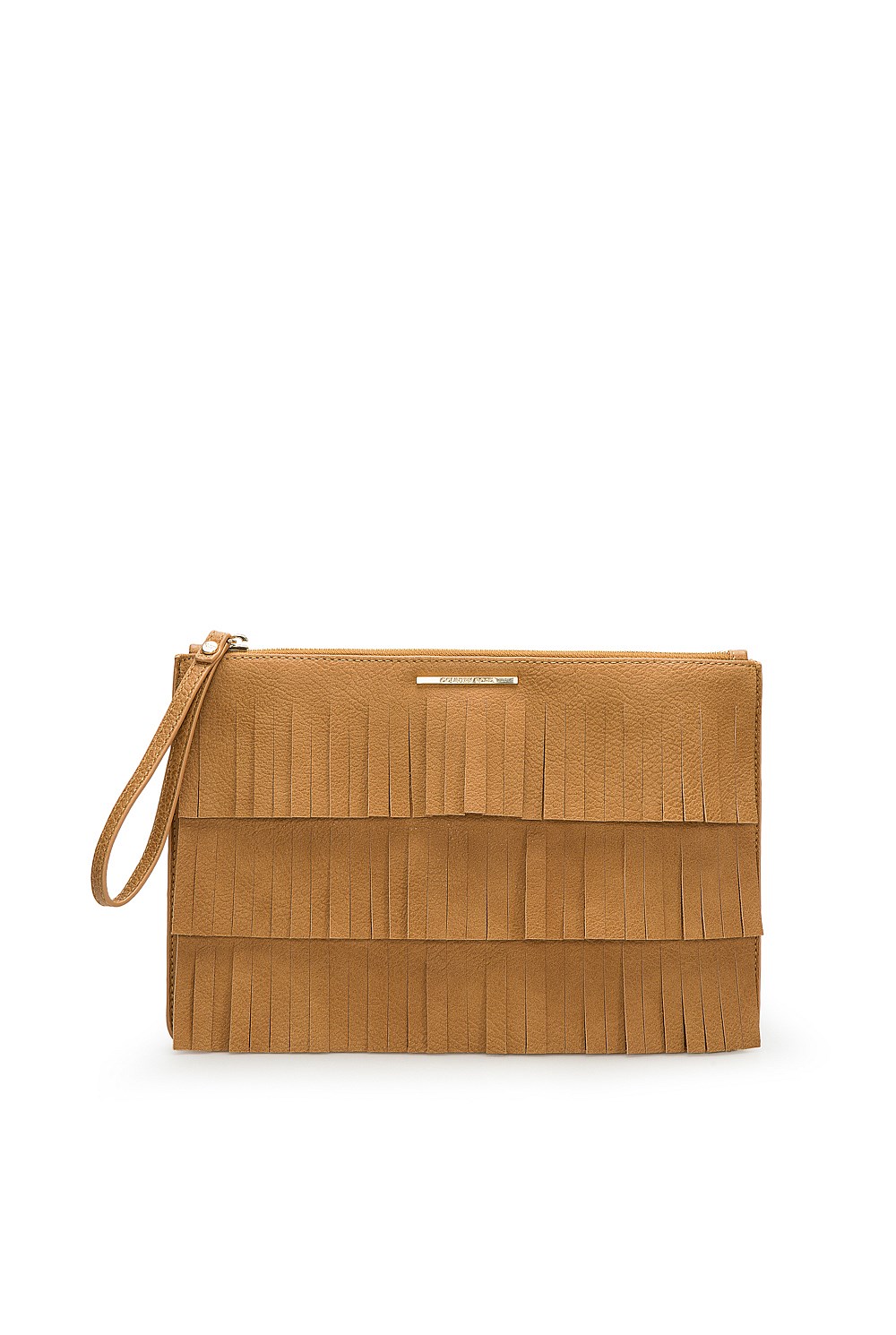 Tiered Fringed Clutch
