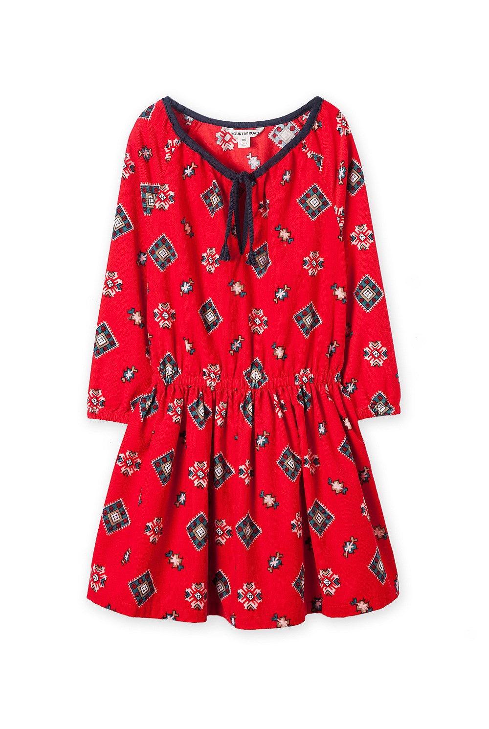 Geo Folk Print Dress
