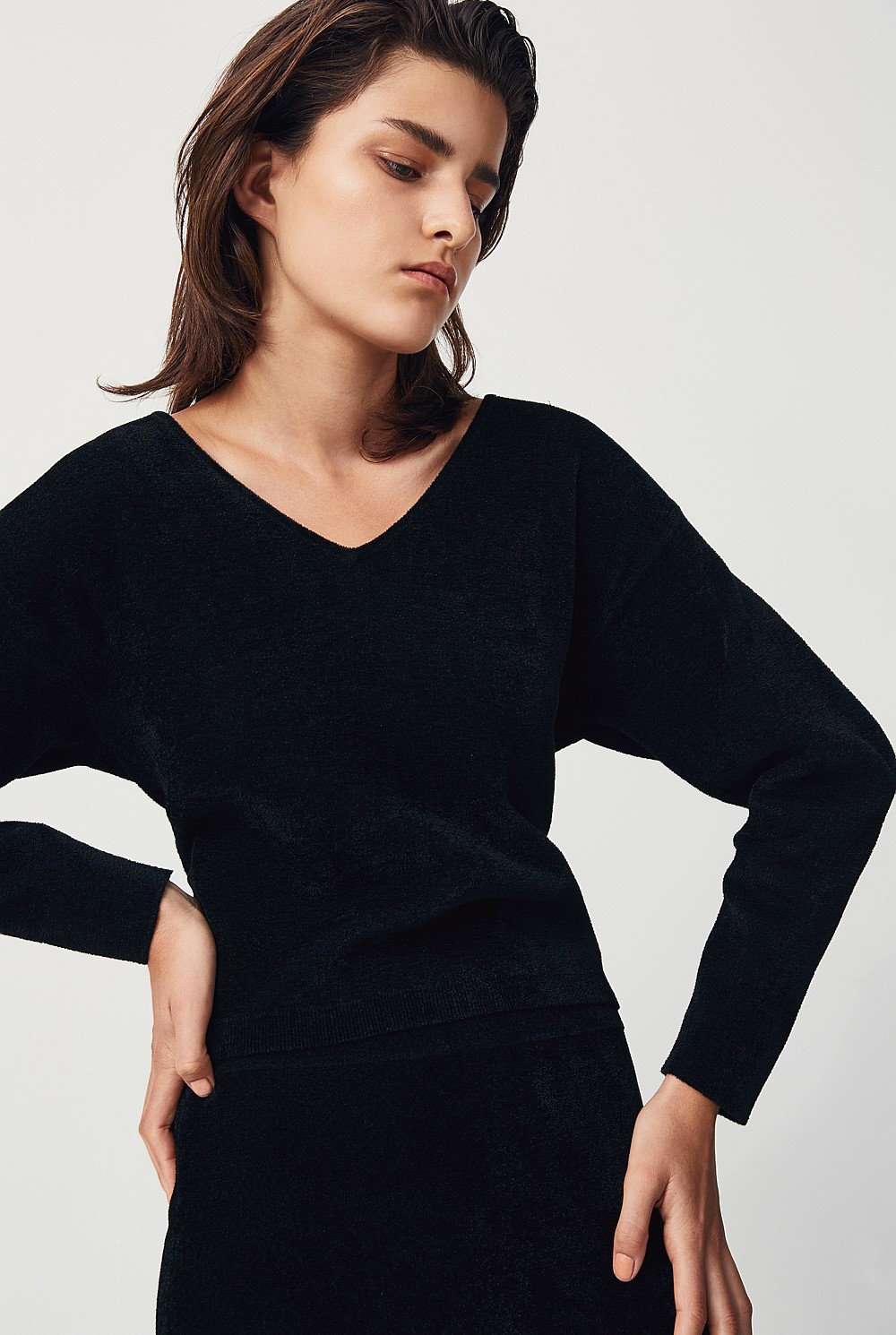 Velvet Rib Pullover Knit