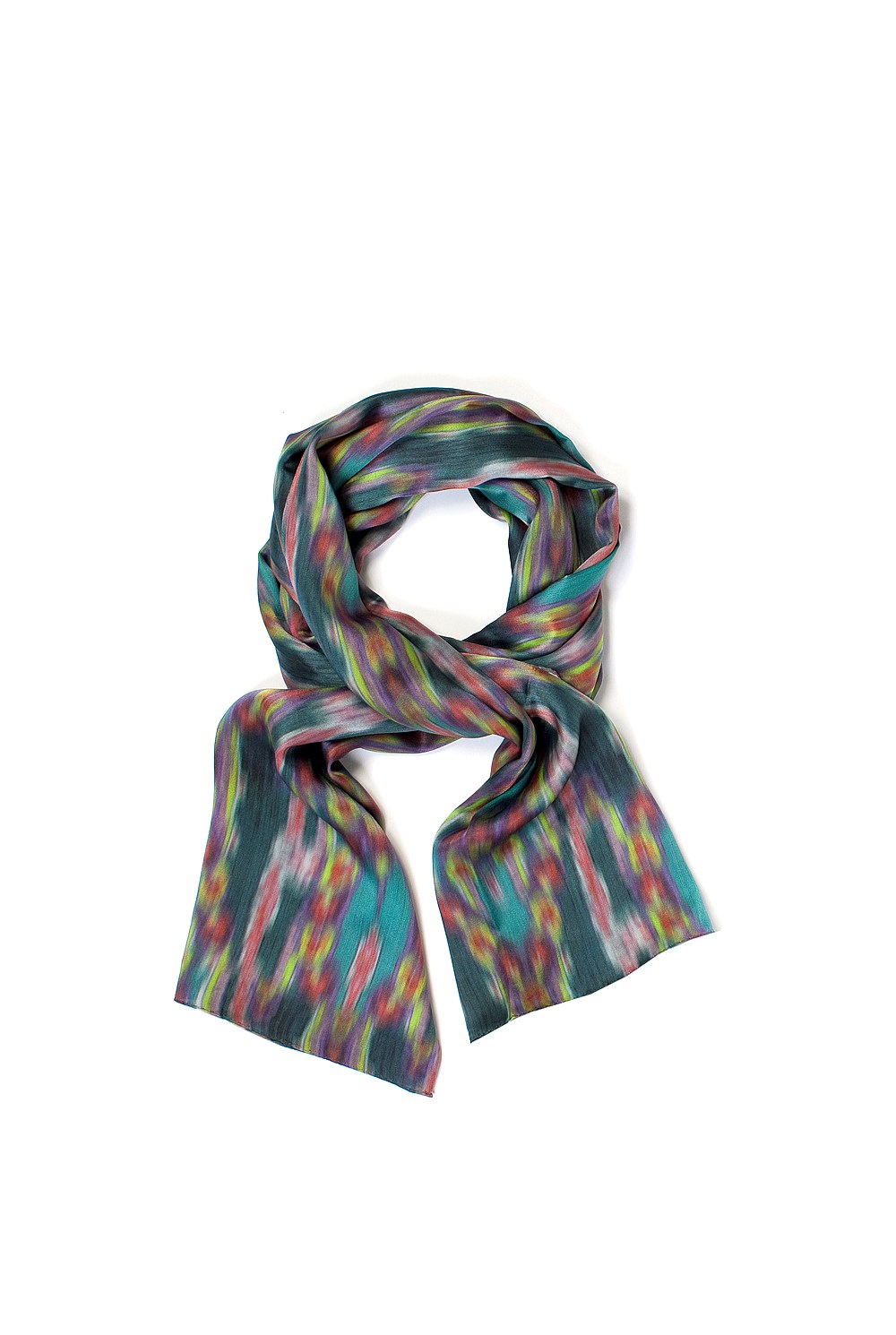 Blurred Ikat Scarf