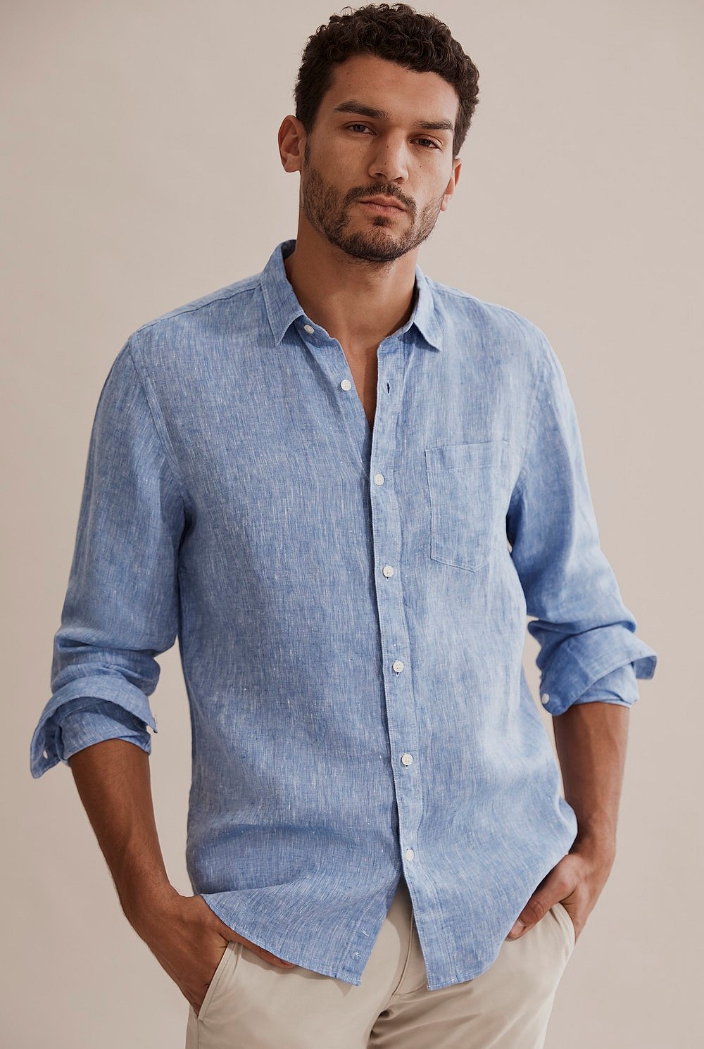 Long Sleeve Irish Linen Shirt