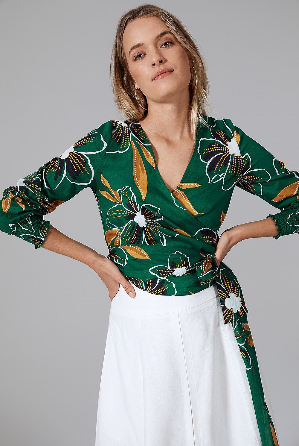 Dotted Floral Top