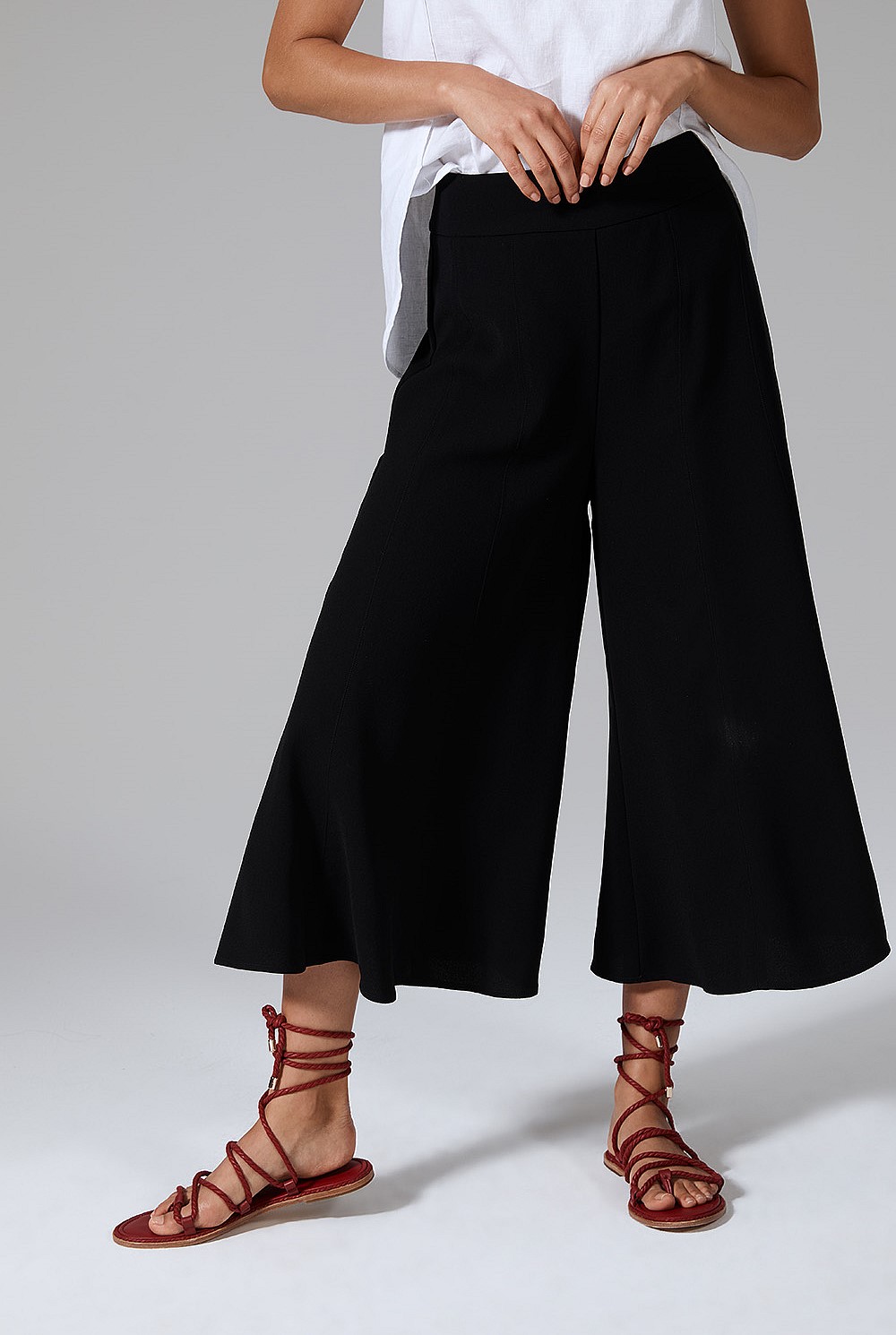 Satin Back Crepe Culotte