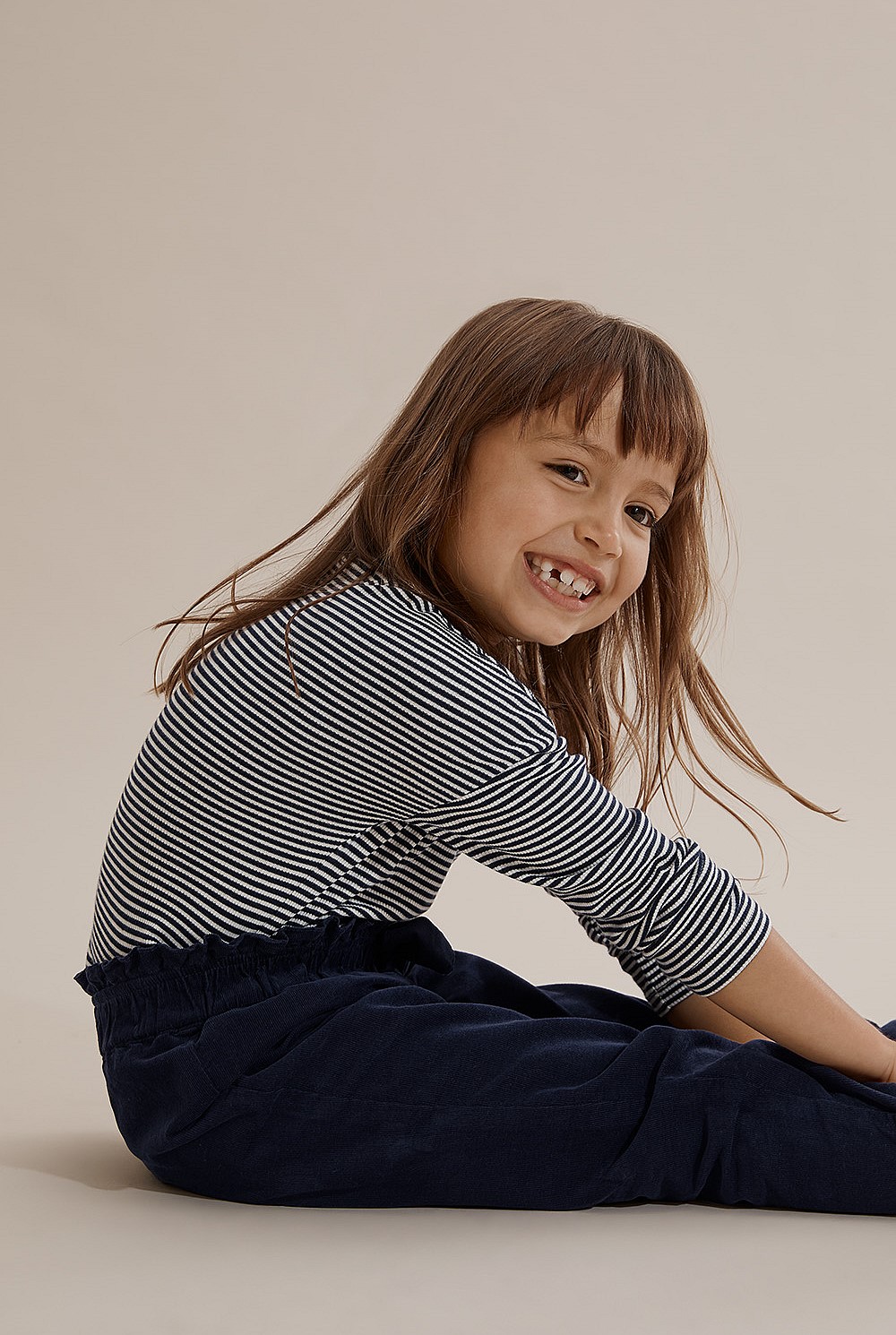 Drop Shoulder Rib T-Shirt