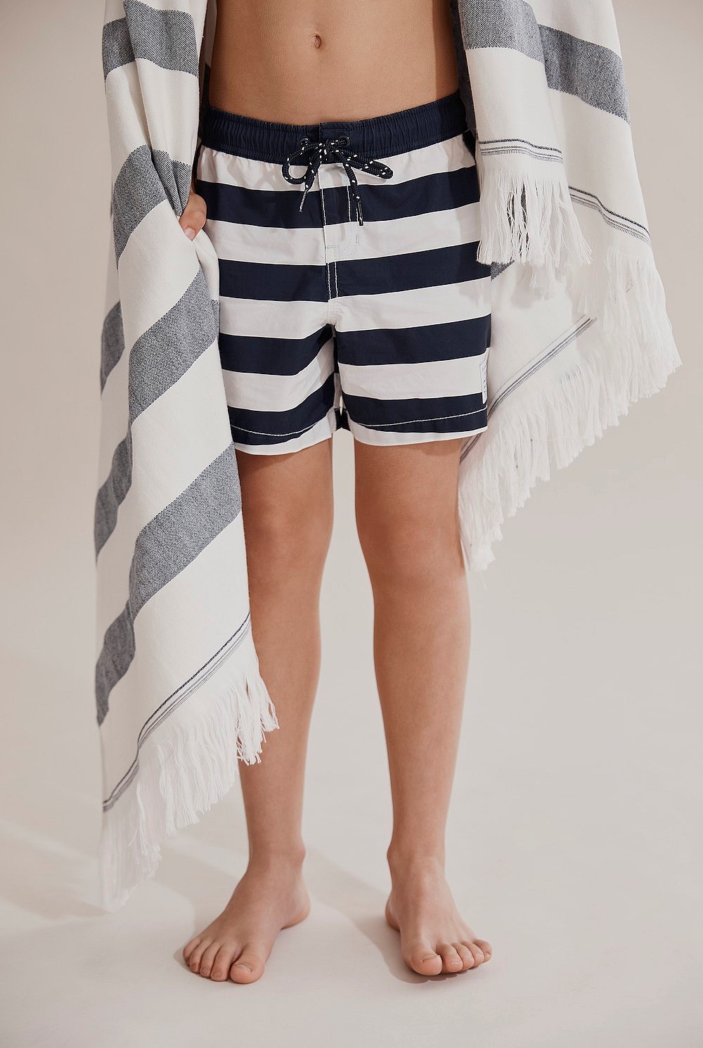 Block Stripe Board Short