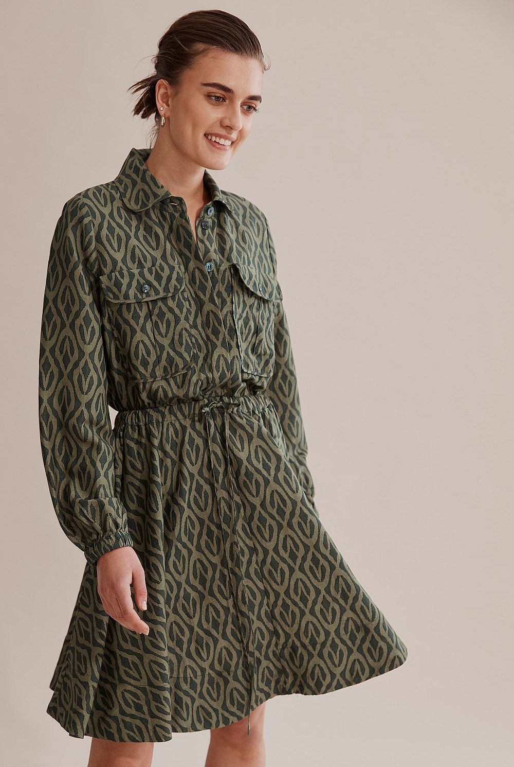 Printed Safari Dress