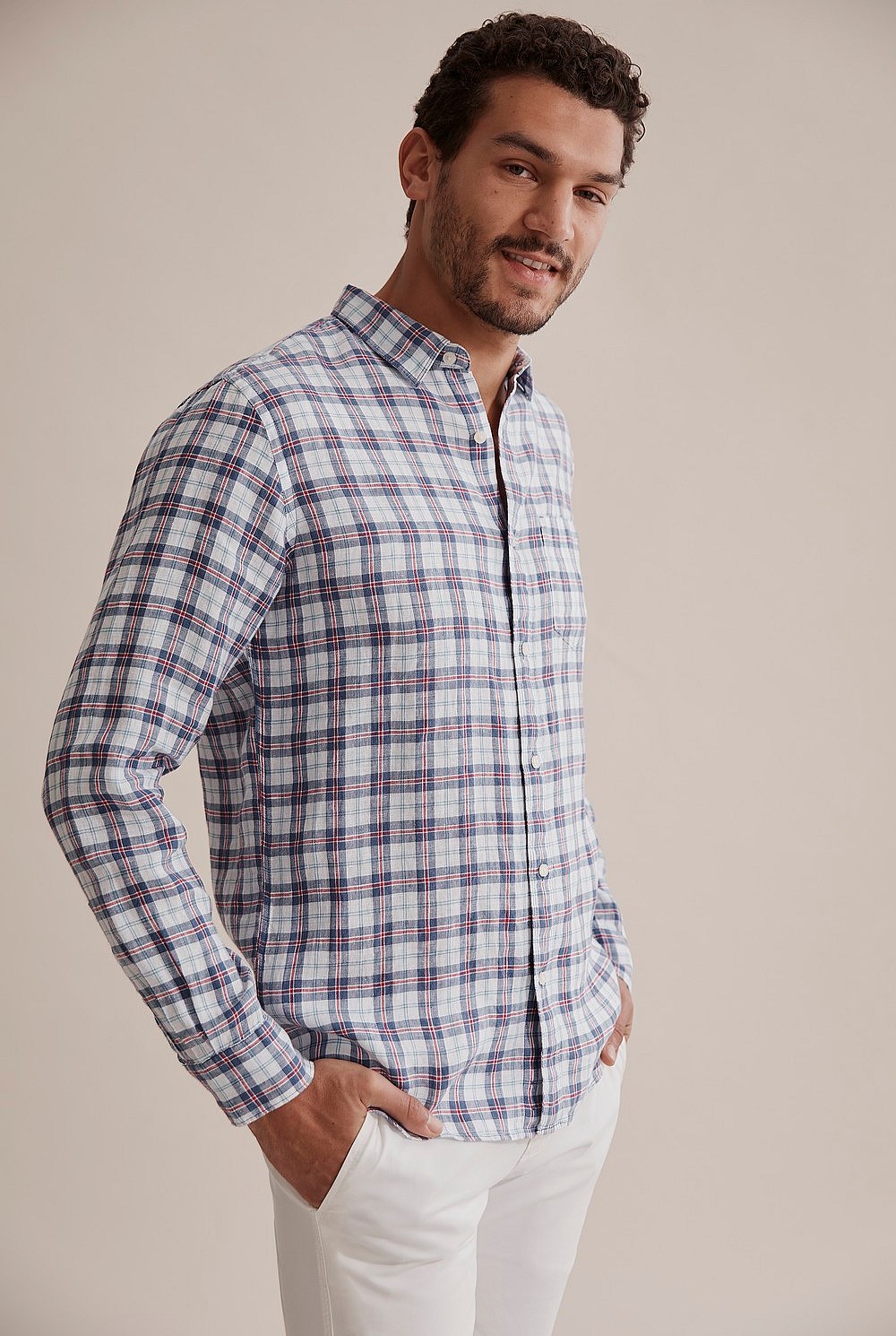 Irish Linen Check Shirt
