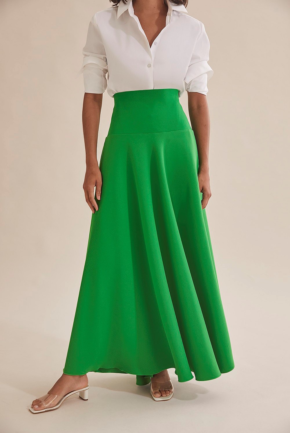 Knitted Waistband Skirt