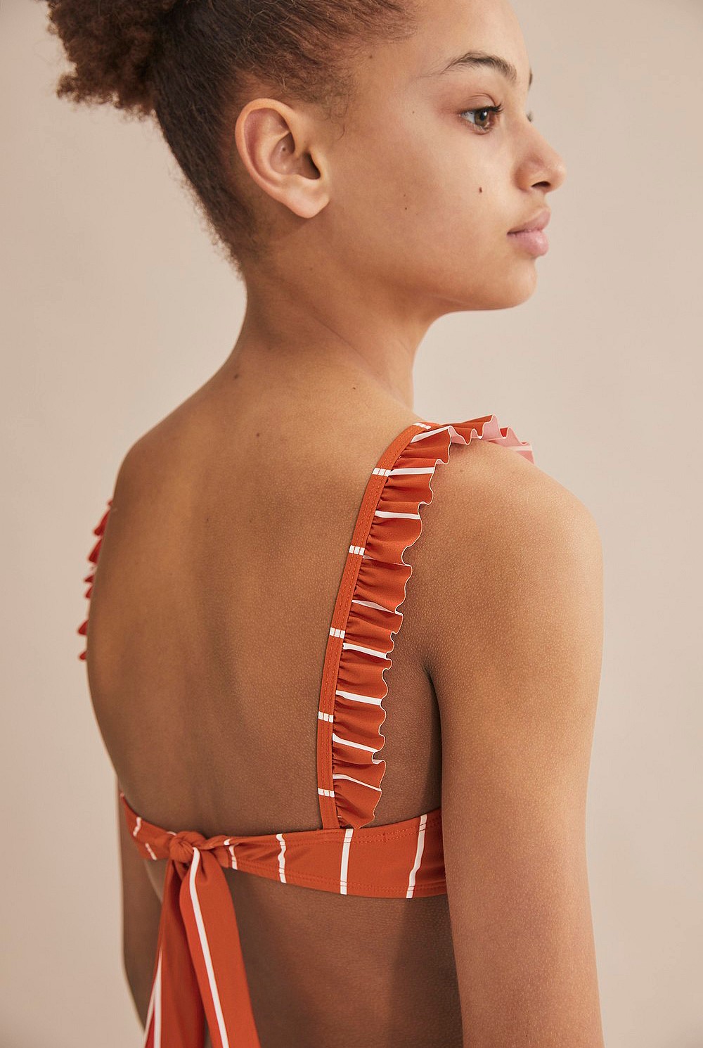 Teen Stripe Bikini Top