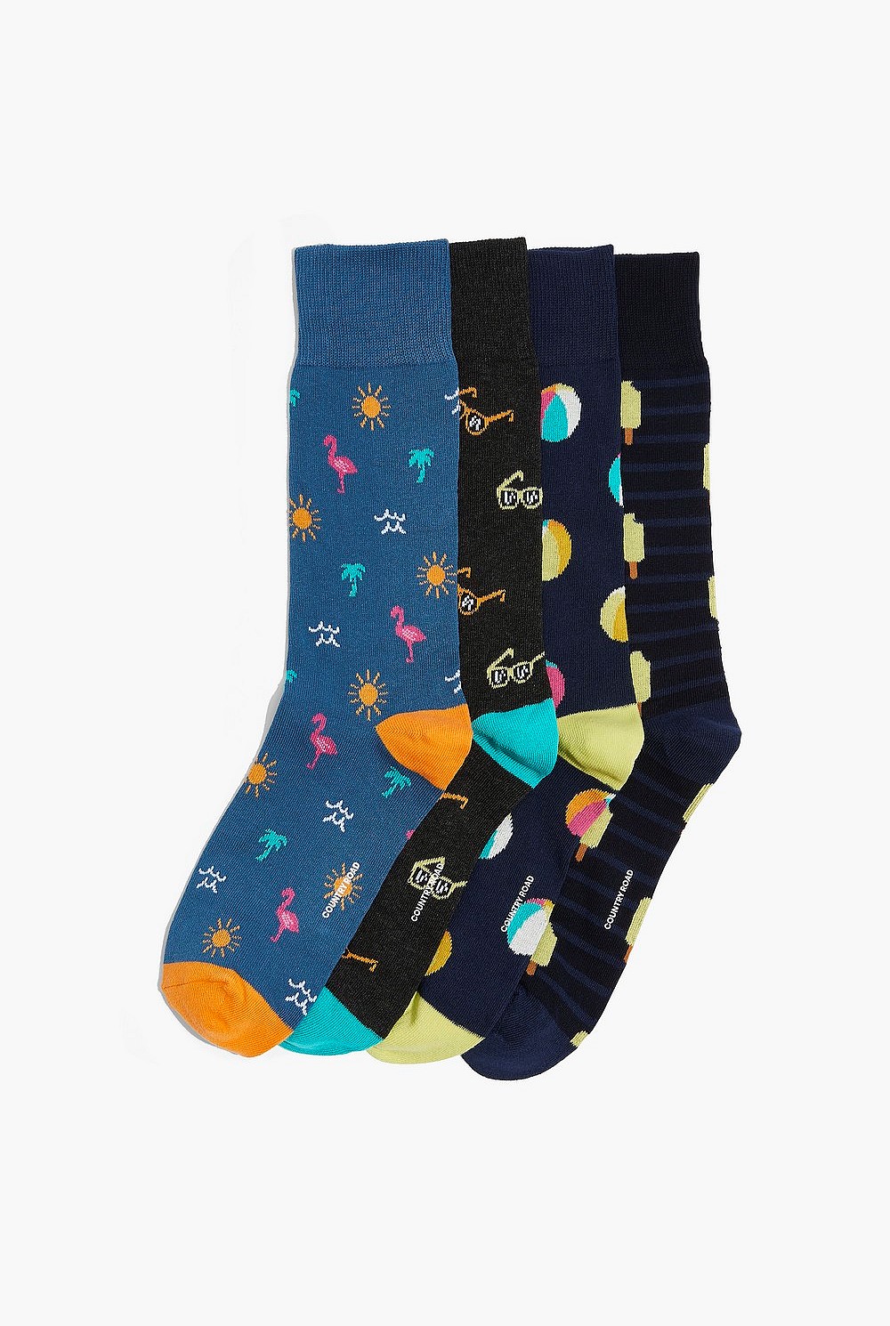 Boxed Sock Multicolour Summer Sock Boxed Socks Pack of 4 - Socks | Country Road