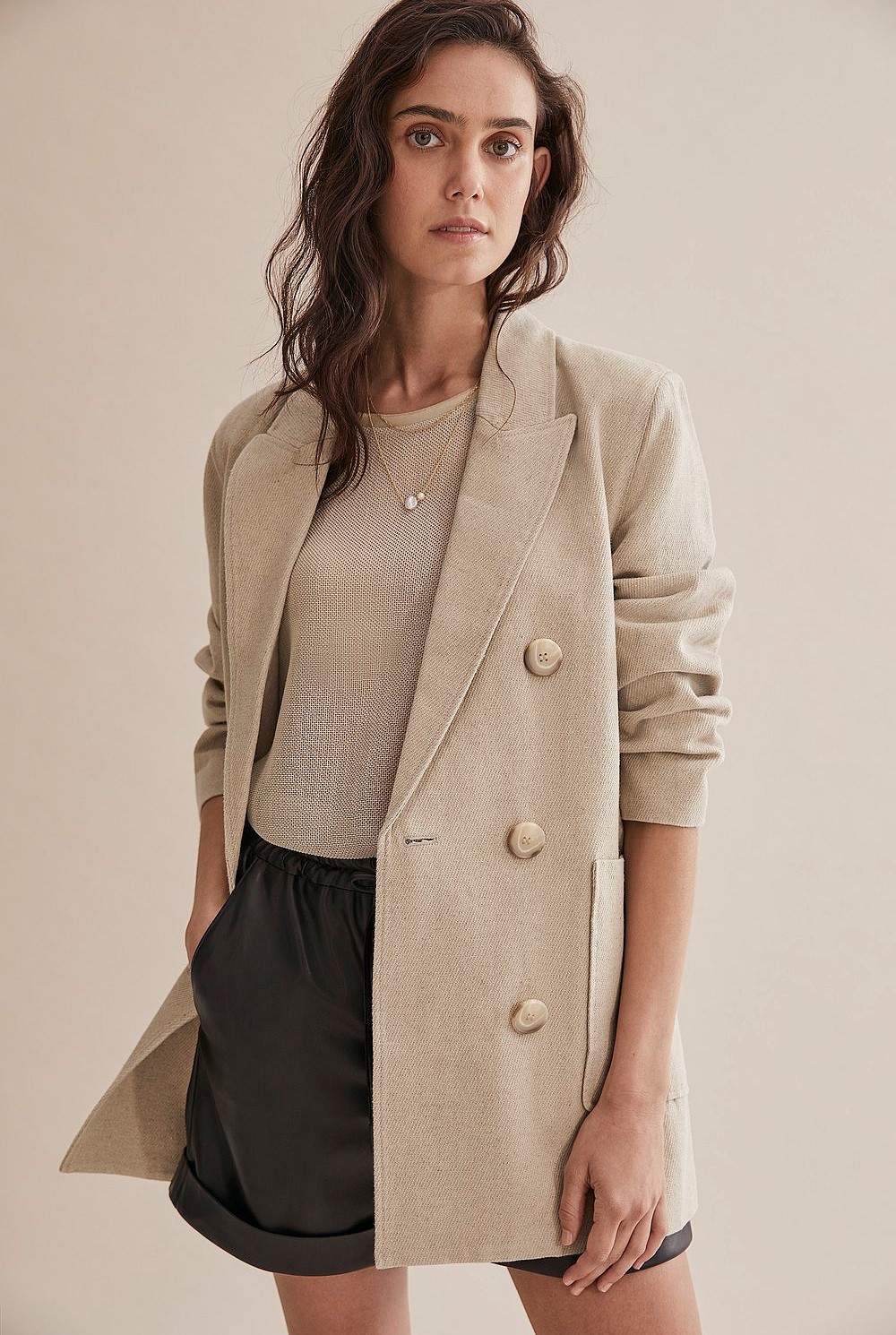 Linen Relaxed Blazer