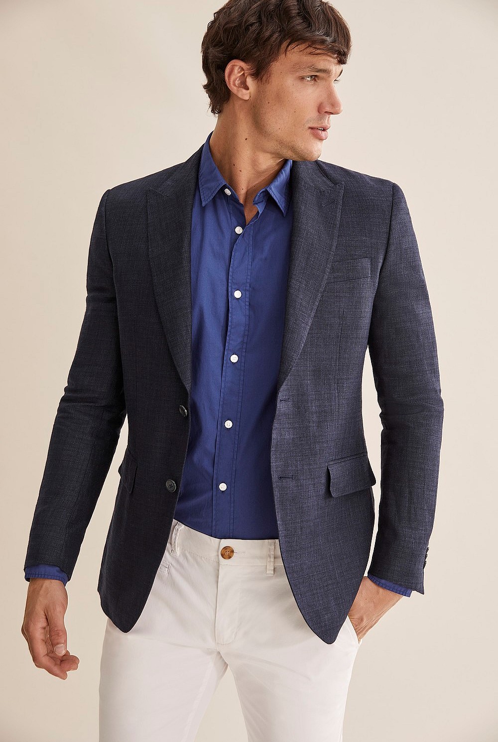 Slim Textured Blazer