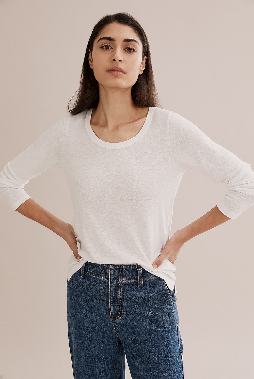 Long Sleeve Linen T-Shirt