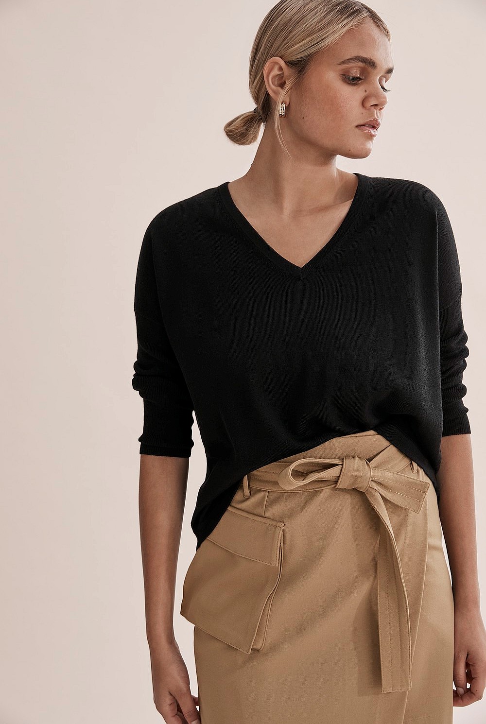 Verified Australian Merino Wool V-Neck Knit