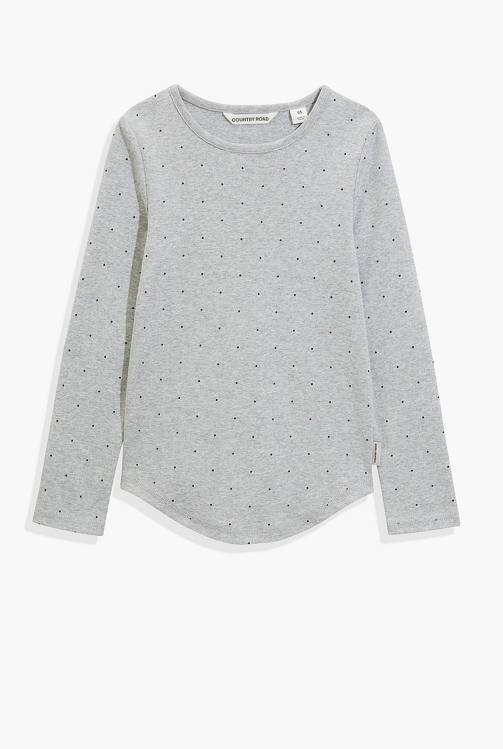 Organically Grown Cotton Pin Dot Rib T-Shirt