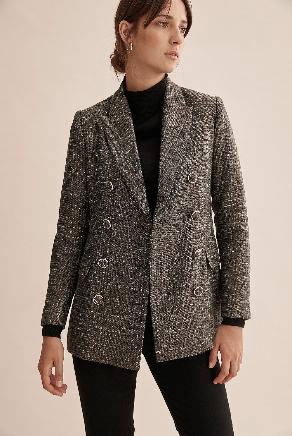 Double Breasted Longline Blazer
