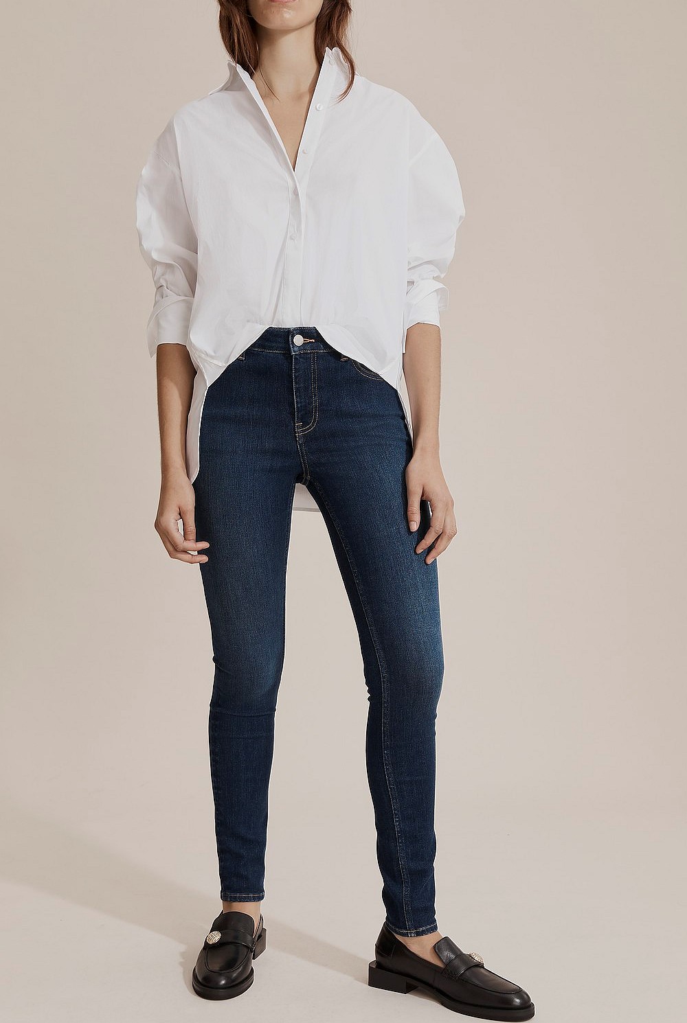 Australian Cotton Mid Rise Skinny Jean